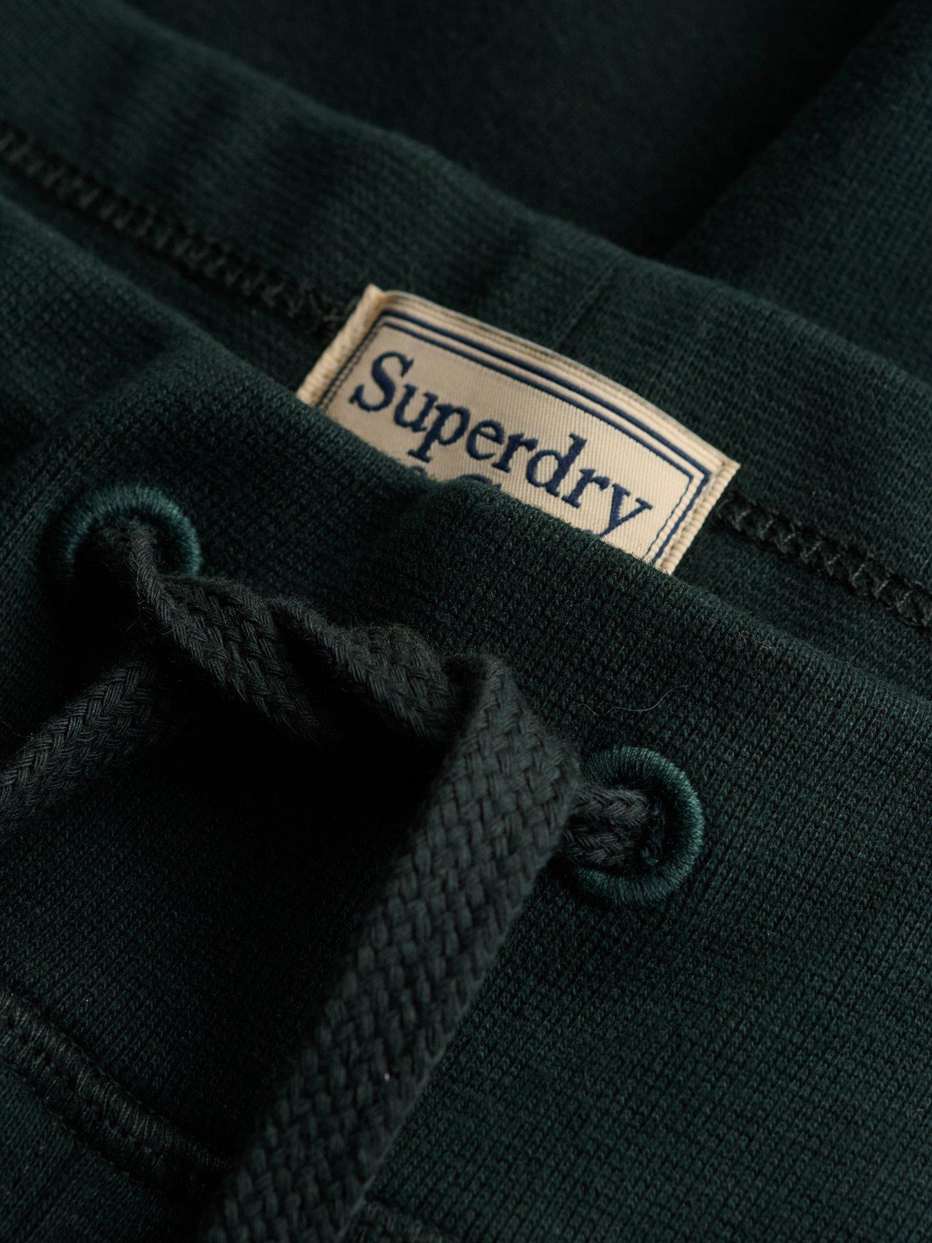 Image 6 of 6 of Superdry Mens Essential Company Logo Drawcord Jogging Bottoms - Green
