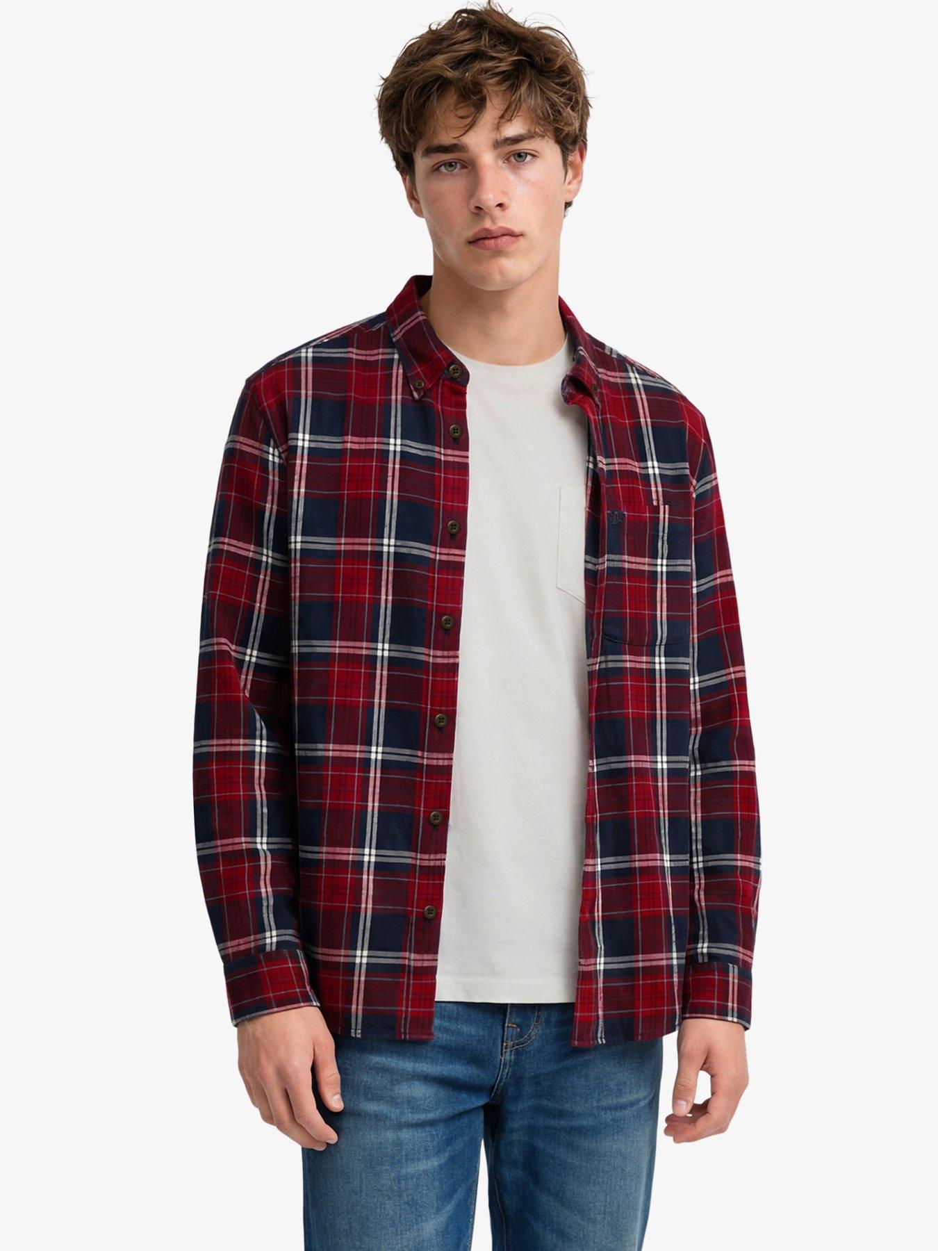 Superdry Bleu Long Sleeve Shirt Lumberjack - Image 2