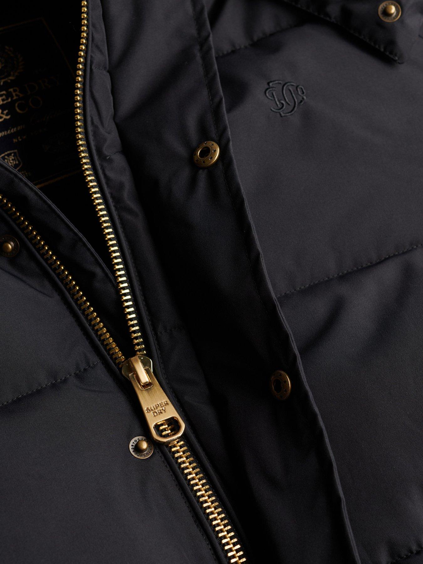 Image 7 of 7 of Superdry Mens Premium Hood Puffer Jacket - Black