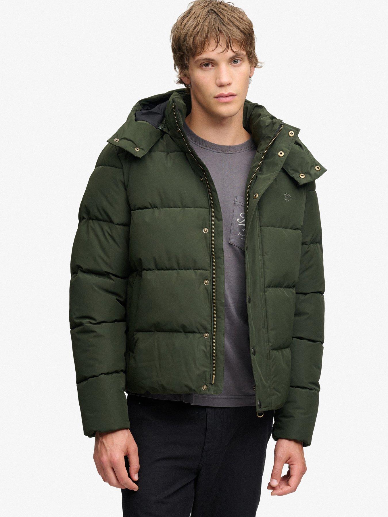 Superdry , Winter Jackets, Male, Green, Xl, Premium Hood Puffer Jkt - Image 3