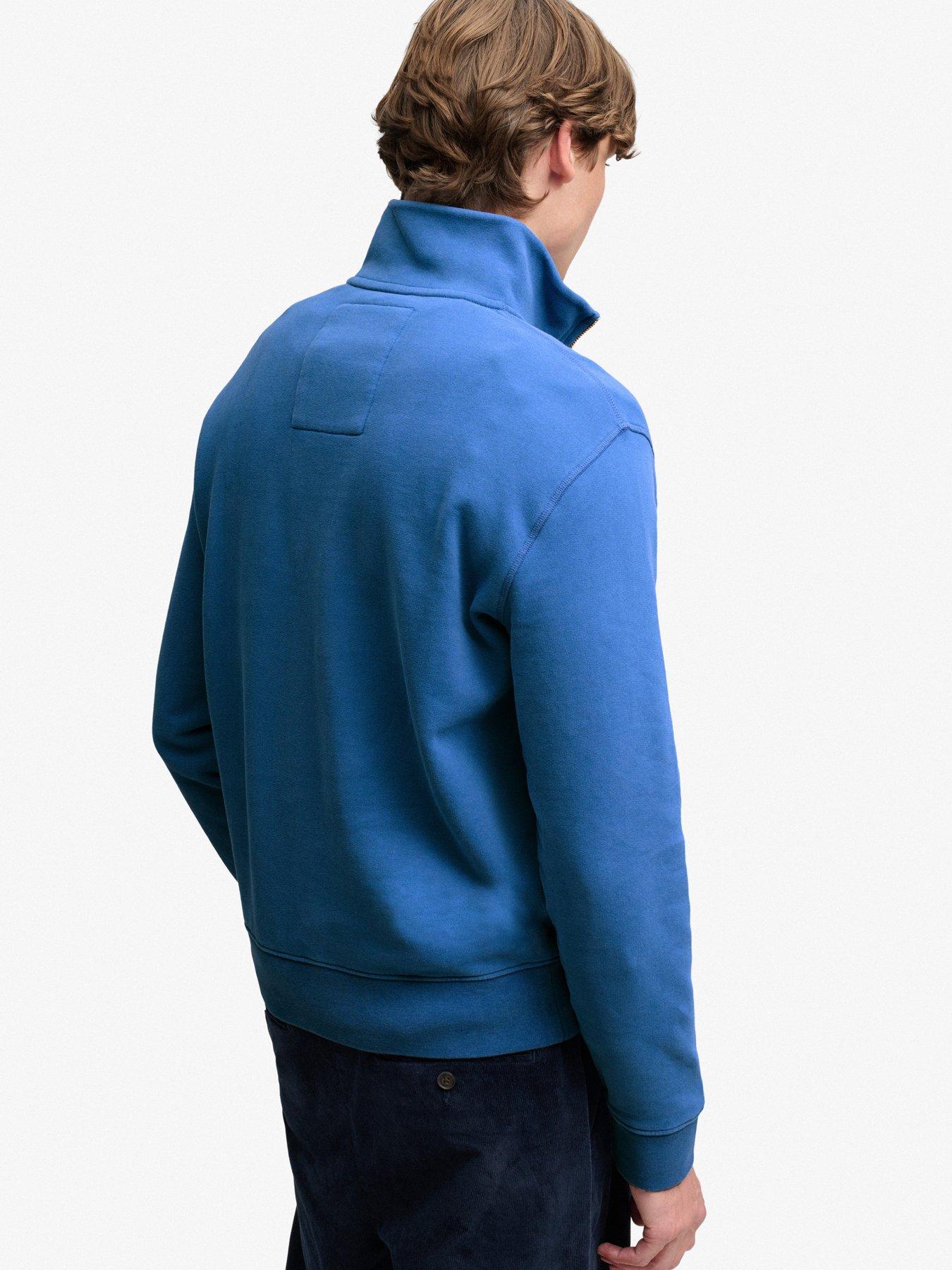 Image 2 of 6 of Superdry Superdry Company Logo Half Zip Sweat - Blue
