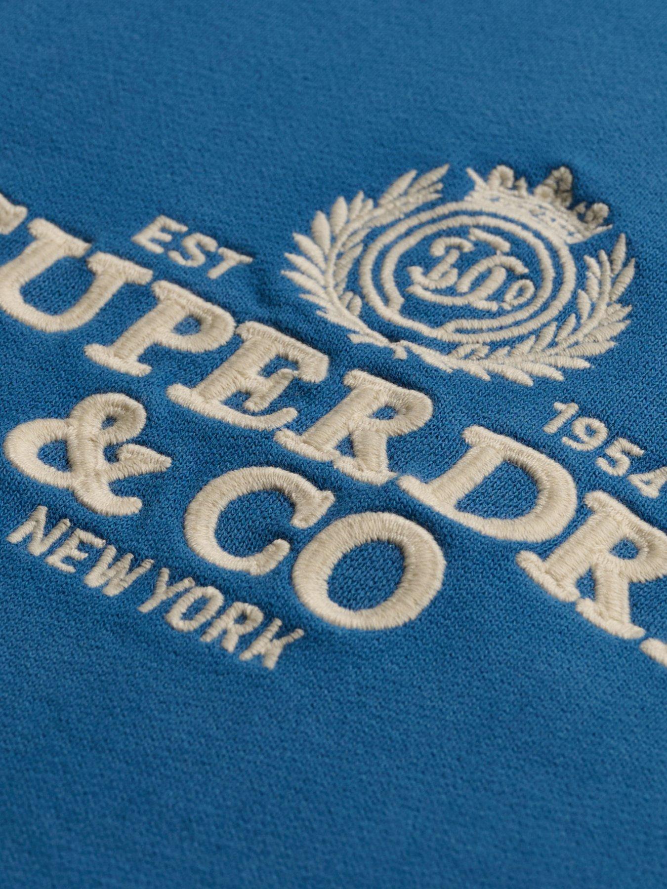 Image 6 of 6 of Superdry Superdry Company Logo Half Zip Sweat - Blue