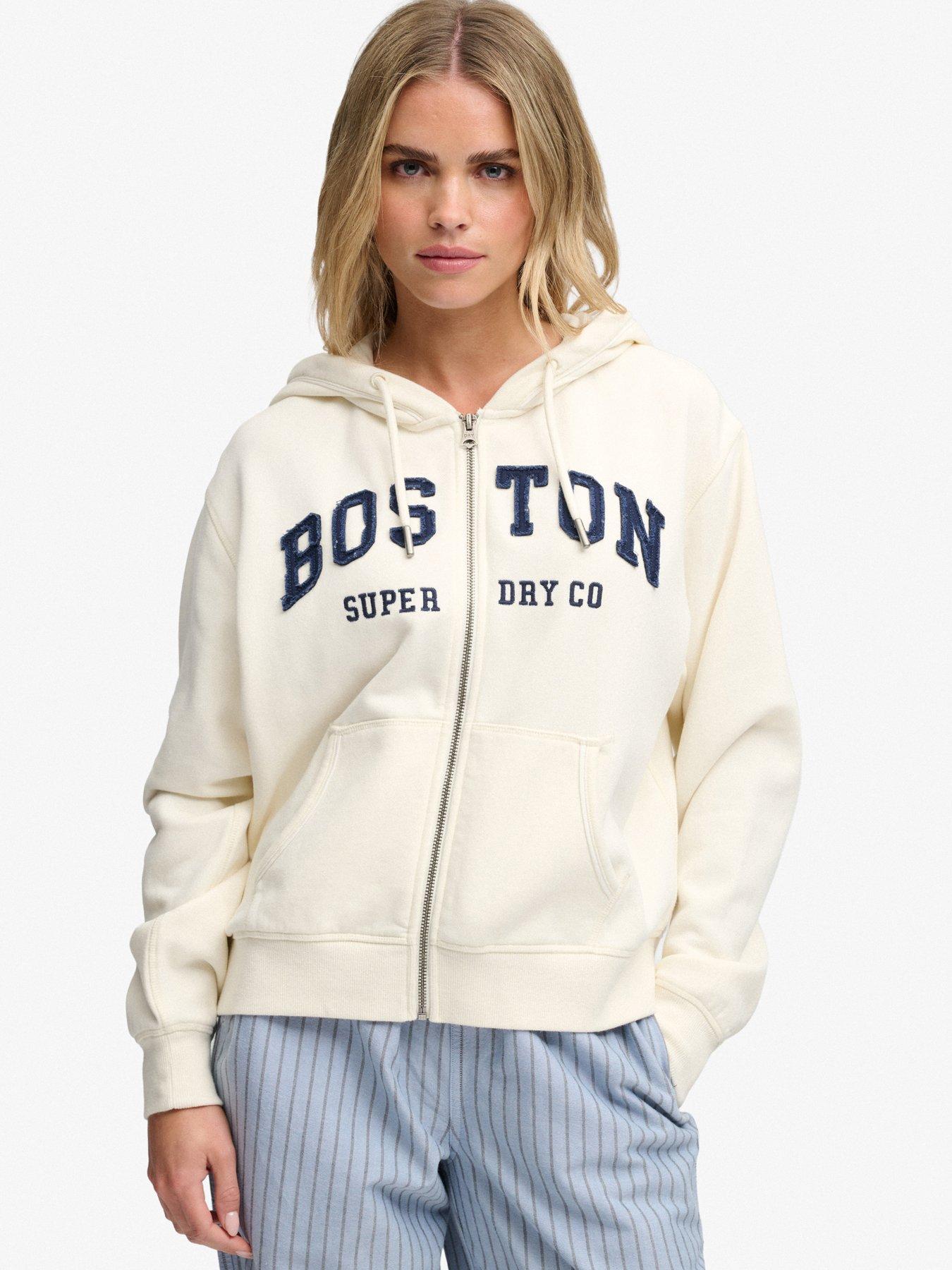 Superdry Women's Blanc Zip-Up Hoodie Athletic Essential - Image 2