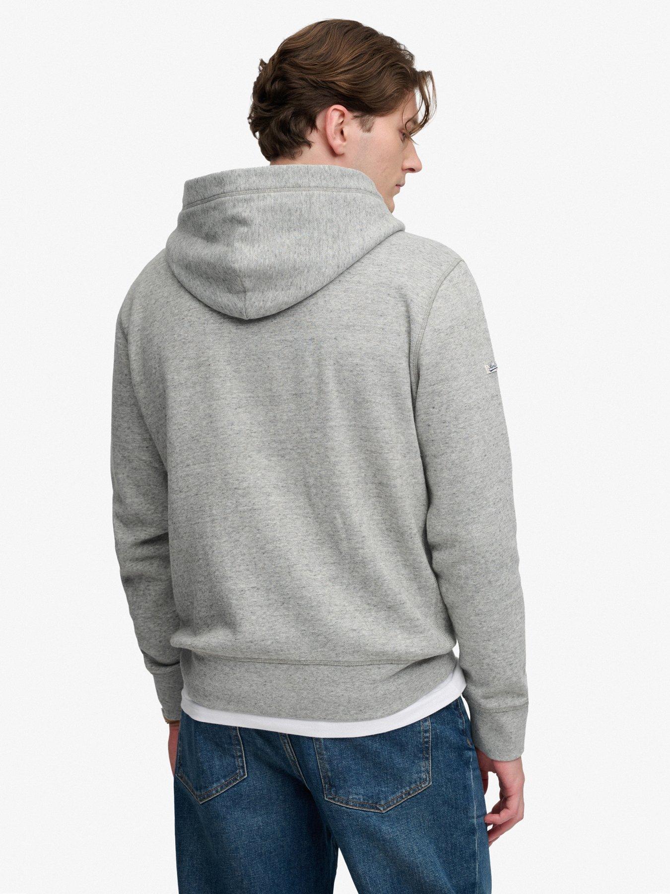 Image 2 of 6 of Superdry Superdry Vintage Script Hoodie - Grey