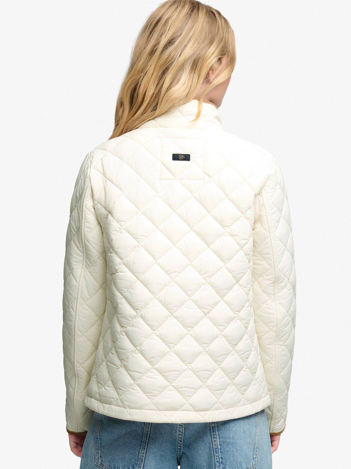 Image 2 of 7 of Superdry Superdry Estate Country Liner Jacket - Off White