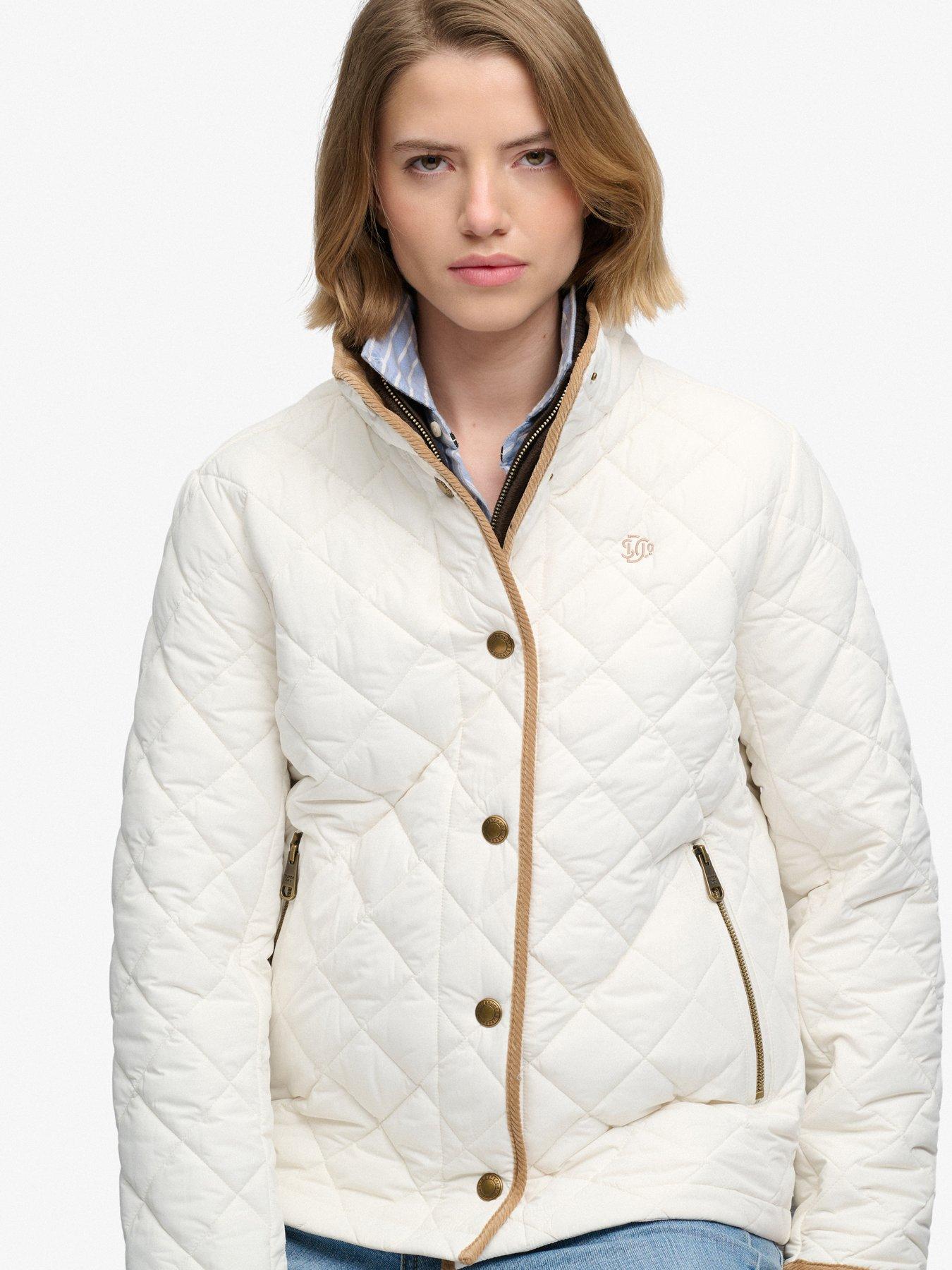 Image 5 of 7 of Superdry Superdry Estate Country Liner Jacket - Off White