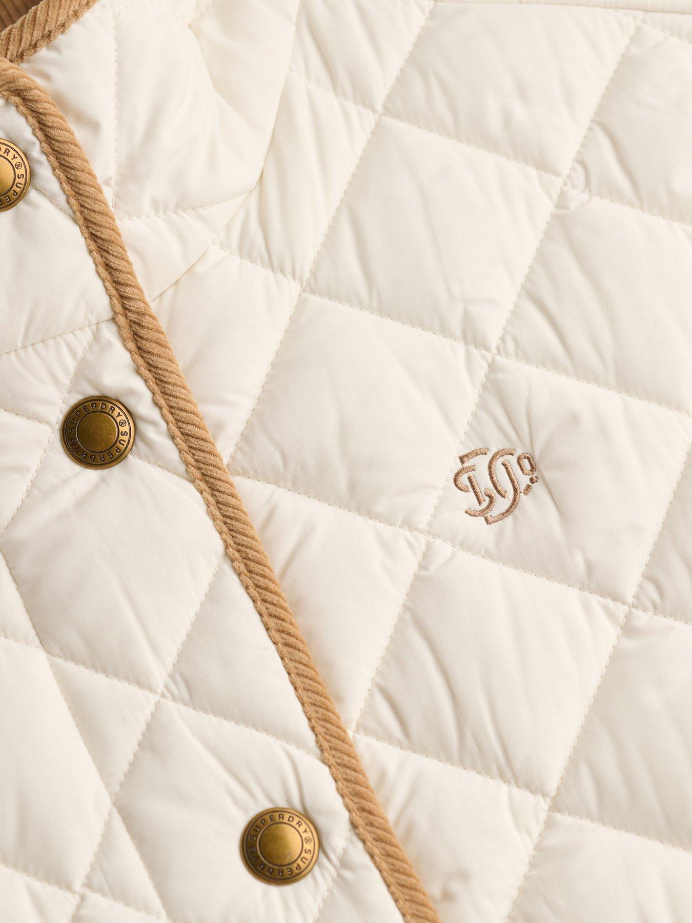 Image 7 of 7 of Superdry Superdry Estate Country Liner Jacket - Off White