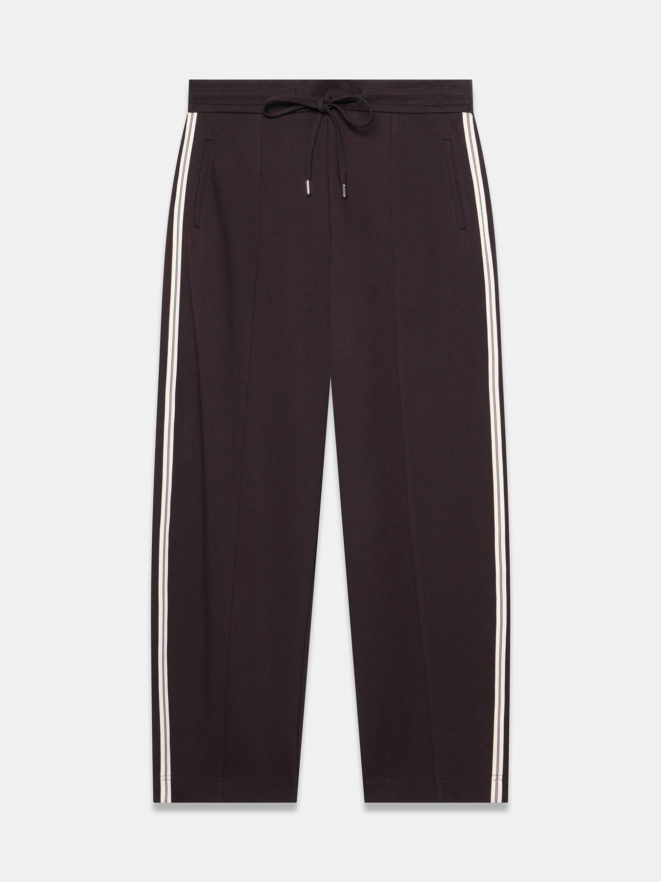 Image 5 of 6 of Mint Velvet Brown Stripe Barrel Trouser