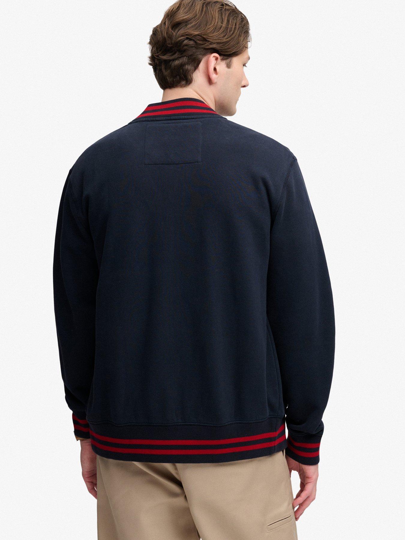 Image 2 of 6 of Superdry Superdry Vintage Athletic Bomber - Navy
