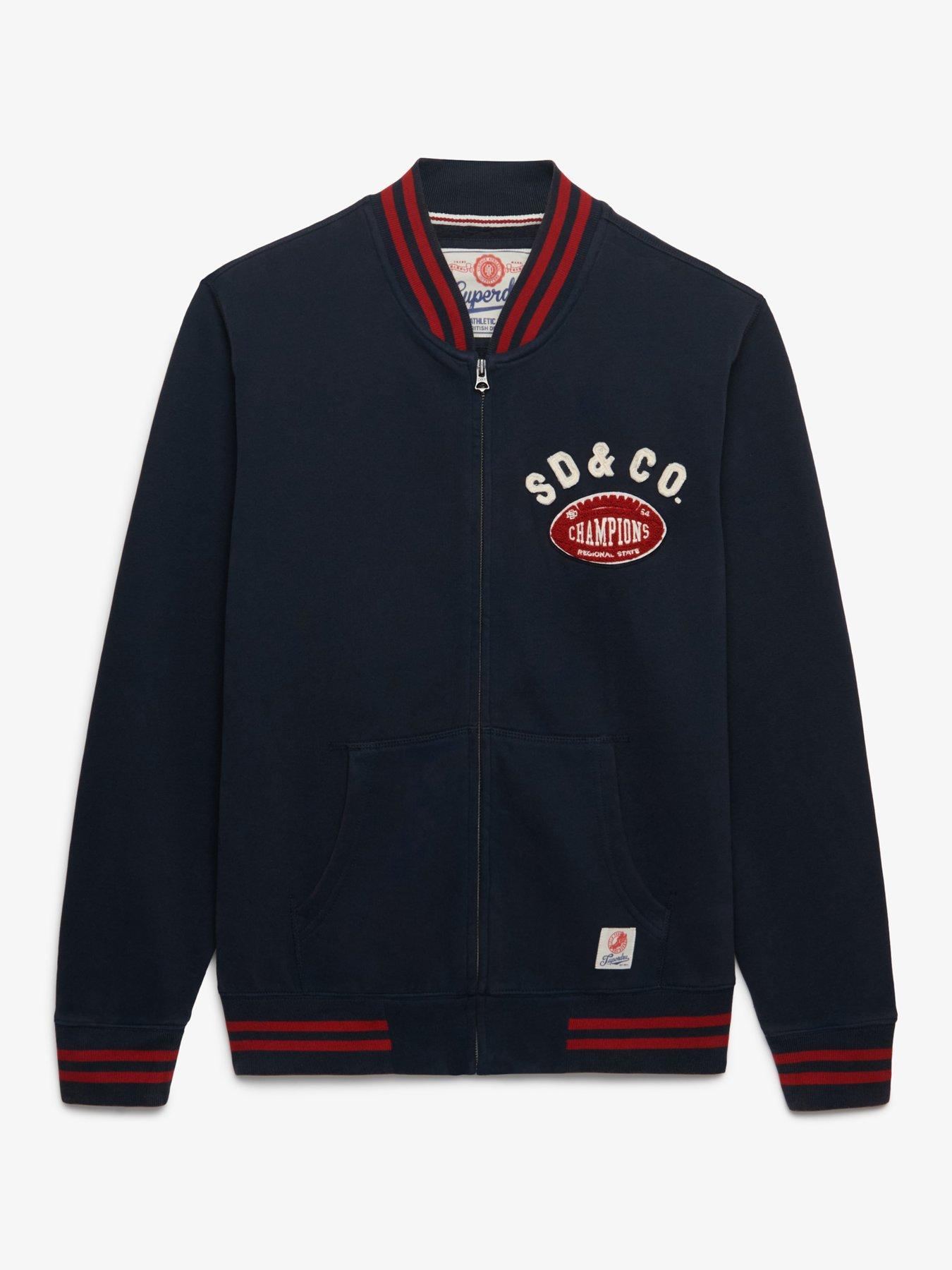 Image 6 of 6 of Superdry Superdry Vintage Athletic Bomber - Navy