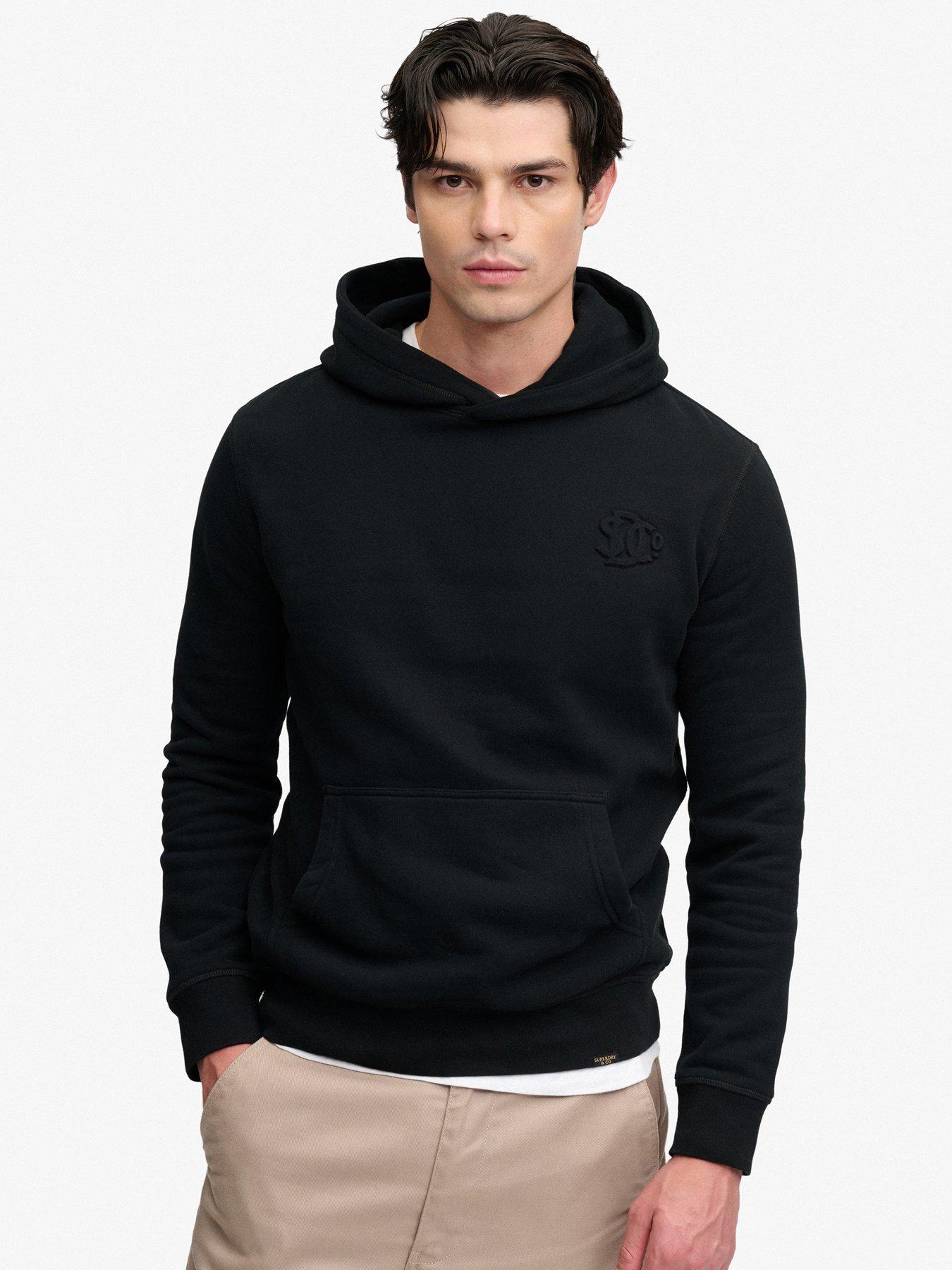 Superdry Noir Hooded Sweatshirt Company Logo - Image 2