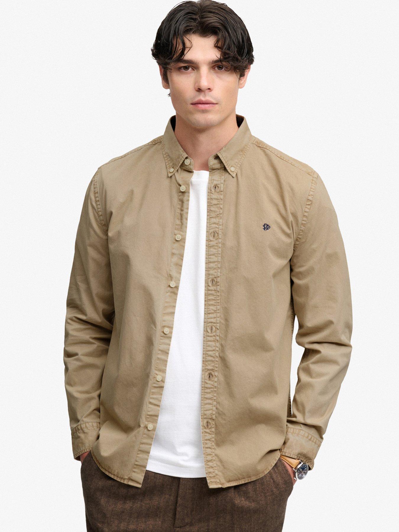 Superdry Men's Beige Long Sleeve Shirt - Image 2