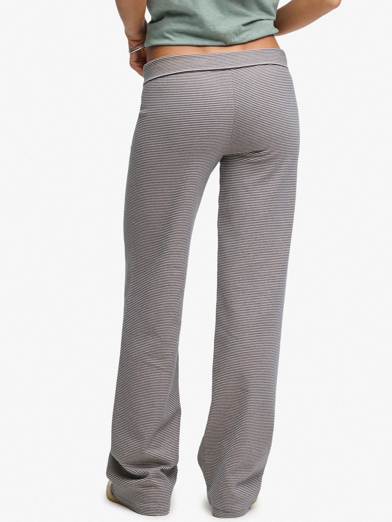Image 2 of 6 of Superdry Superdry Ath Ess Stripe Jersey Trousers - Navy