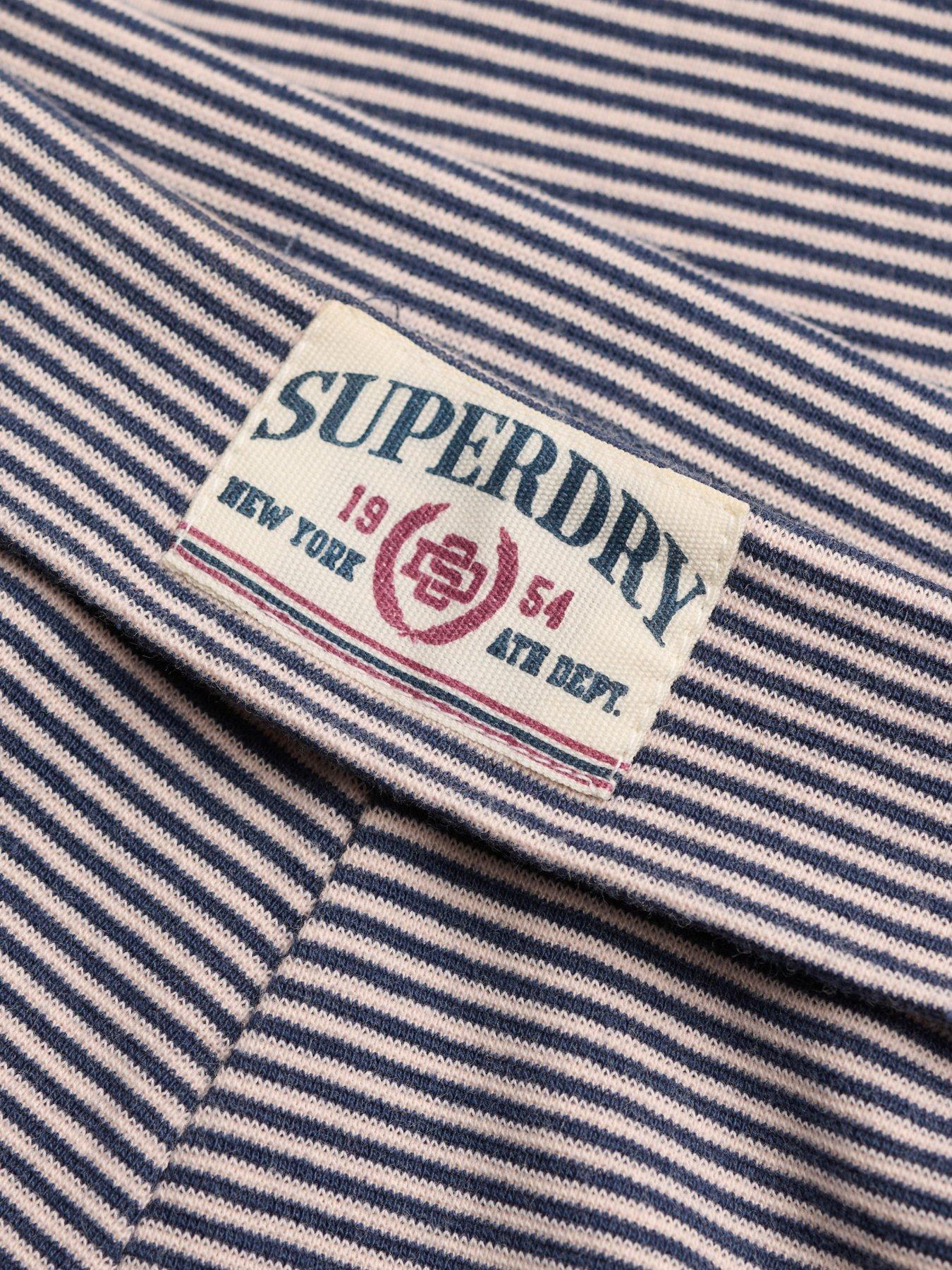 Image 5 of 6 of Superdry Superdry Ath Ess Stripe Jersey Trousers - Navy