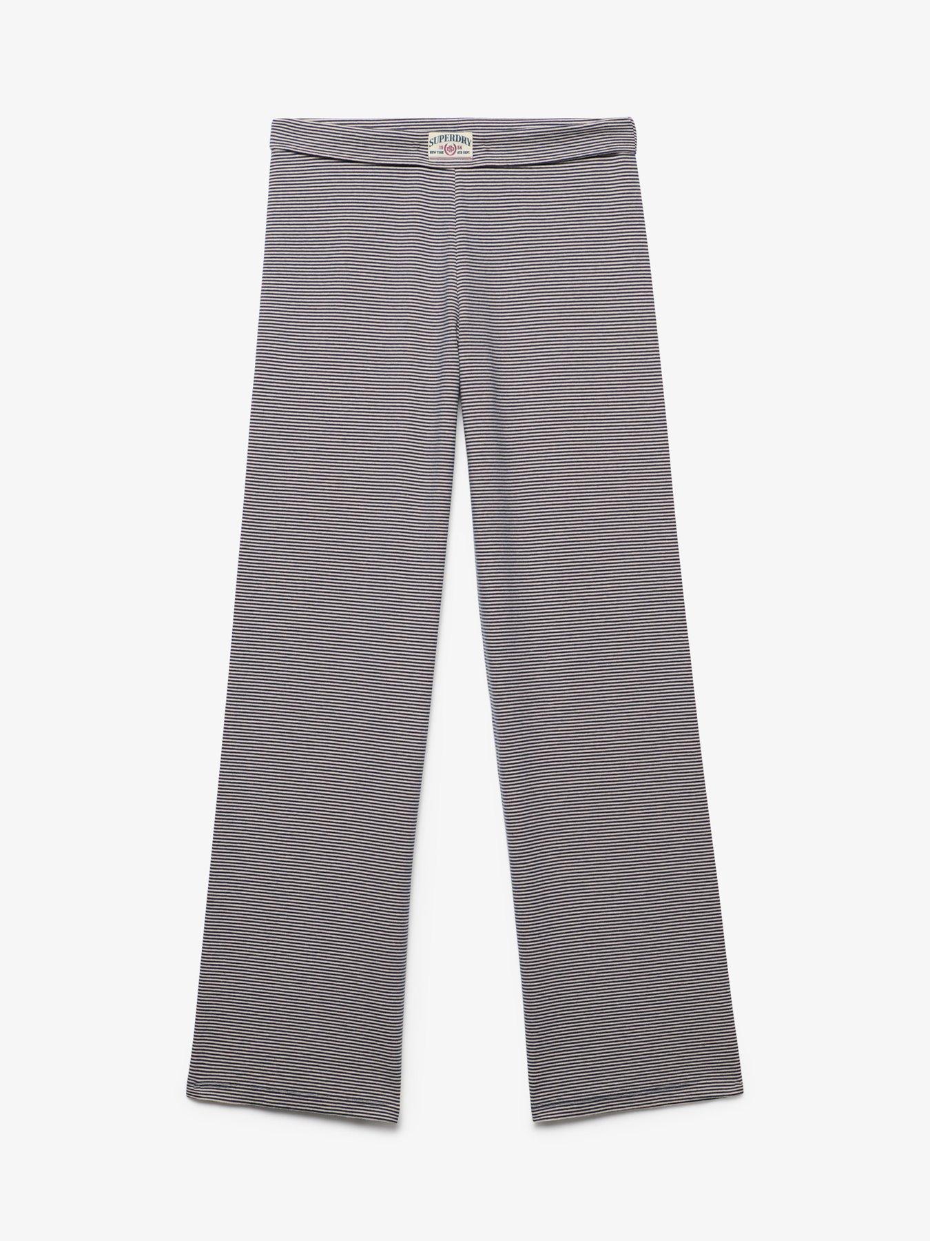 Image 6 of 6 of Superdry Superdry Ath Ess Stripe Jersey Trousers - Navy
