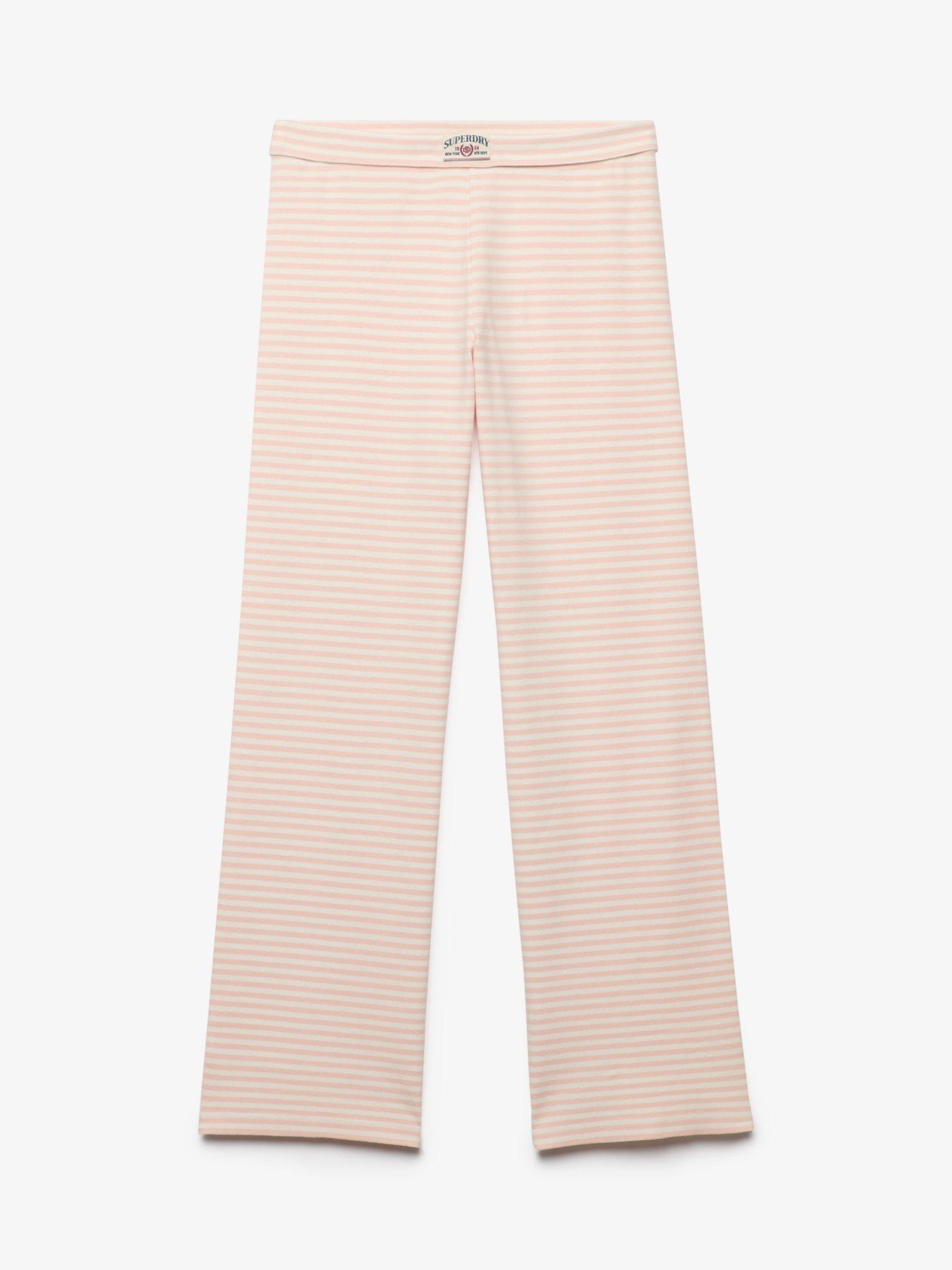 Image 6 of 6 of Superdry Superdry Ath Ess Stripe Jersey Trousers - Pink