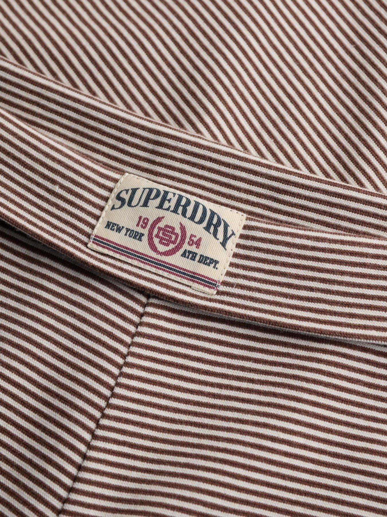 Image 6 of 7 of Superdry Superdry Ath Ess Stripe Jersey Trousers - Brown