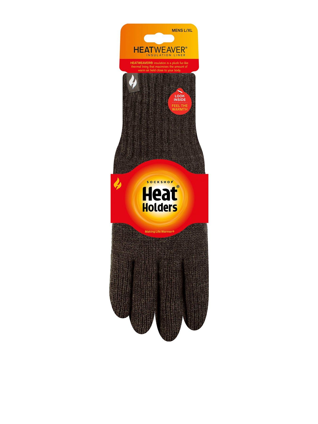 Image 1 of 1 of Heat Holders Mens Arvid Heatweaver Lined Ribbed Cuff Gloves - Forest Green