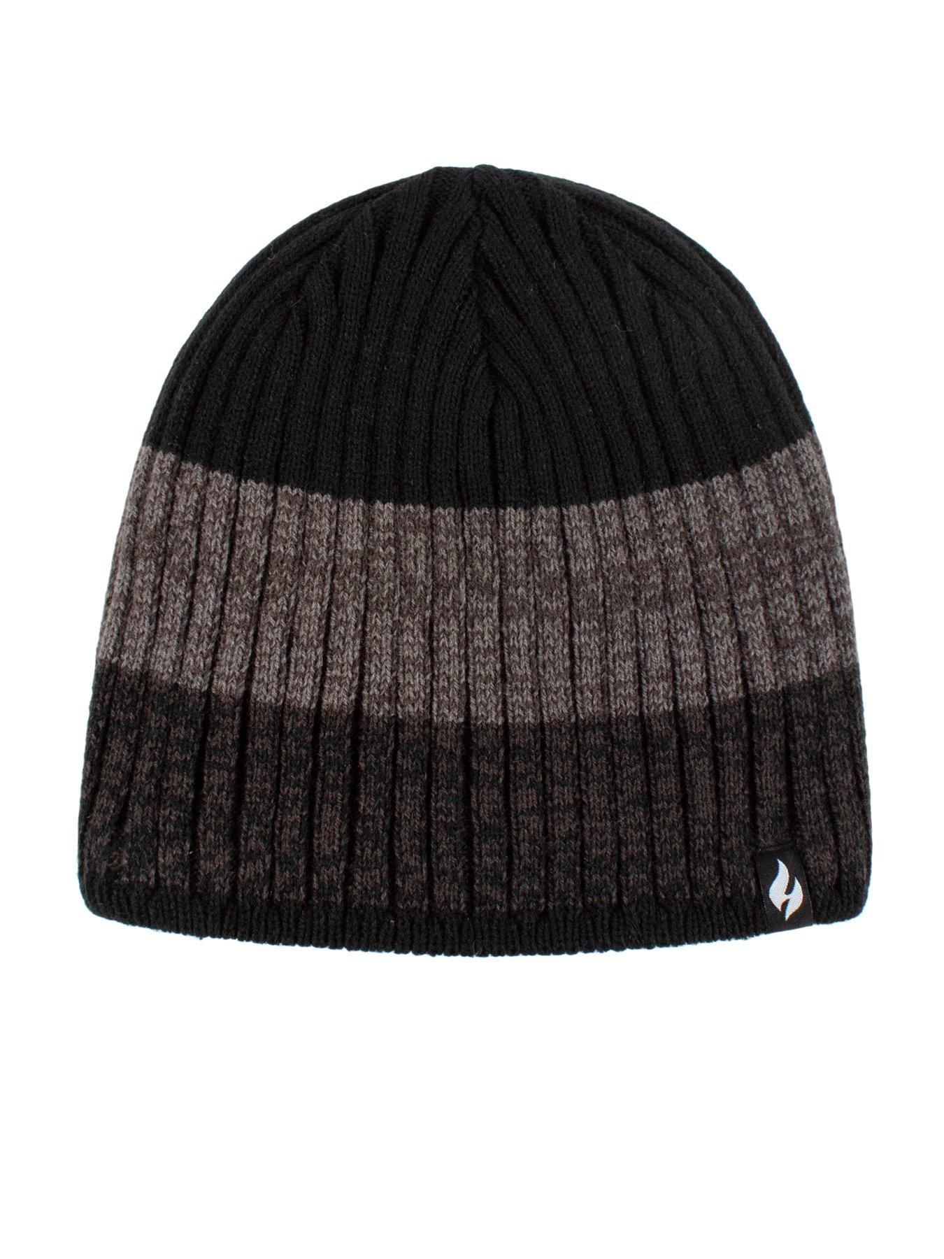 Image 3 of 4 of Heat Holders Men's Stripe Hat - Black