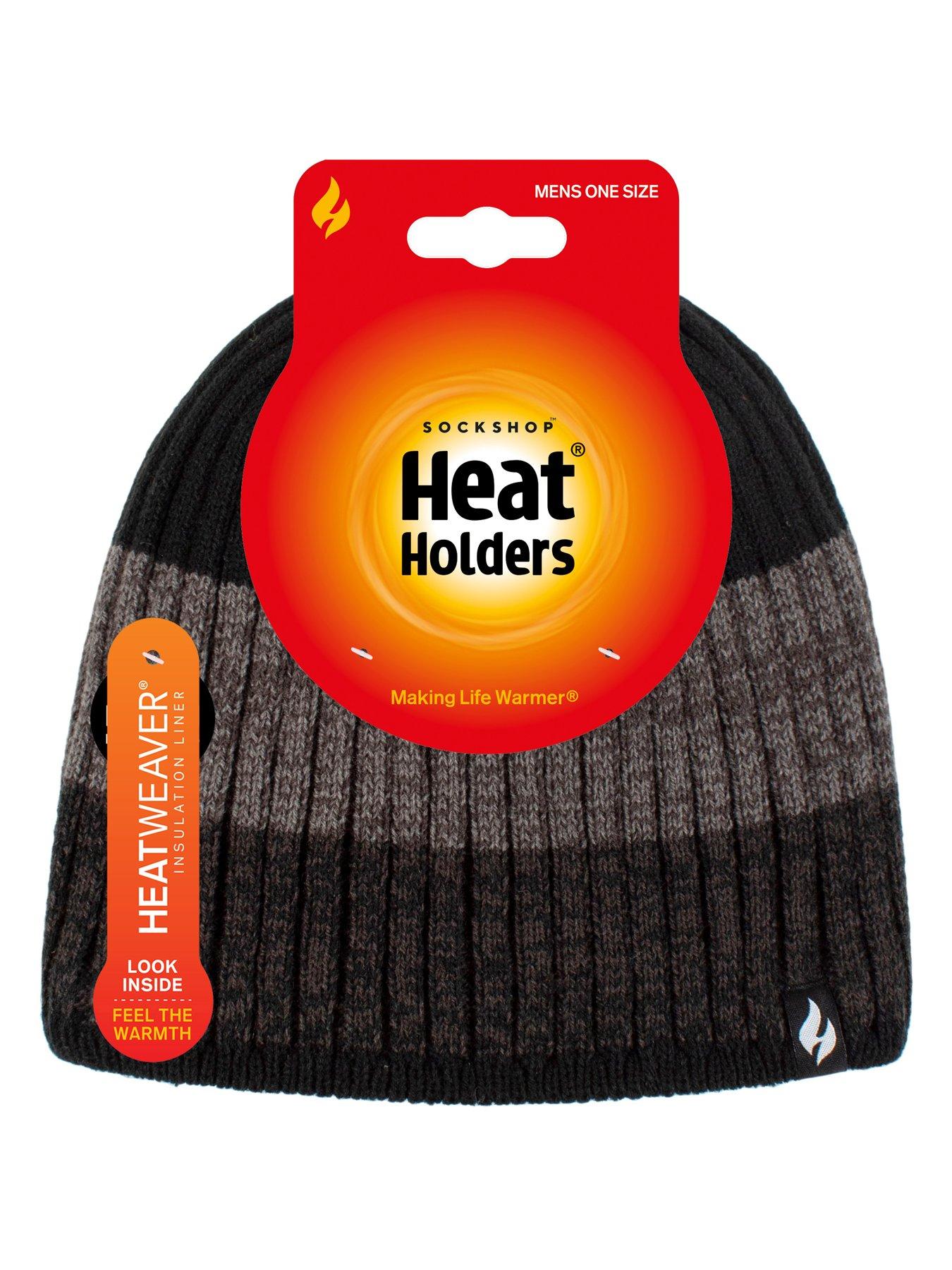 Image 4 of 4 of Heat Holders Men's Stripe Hat - Black