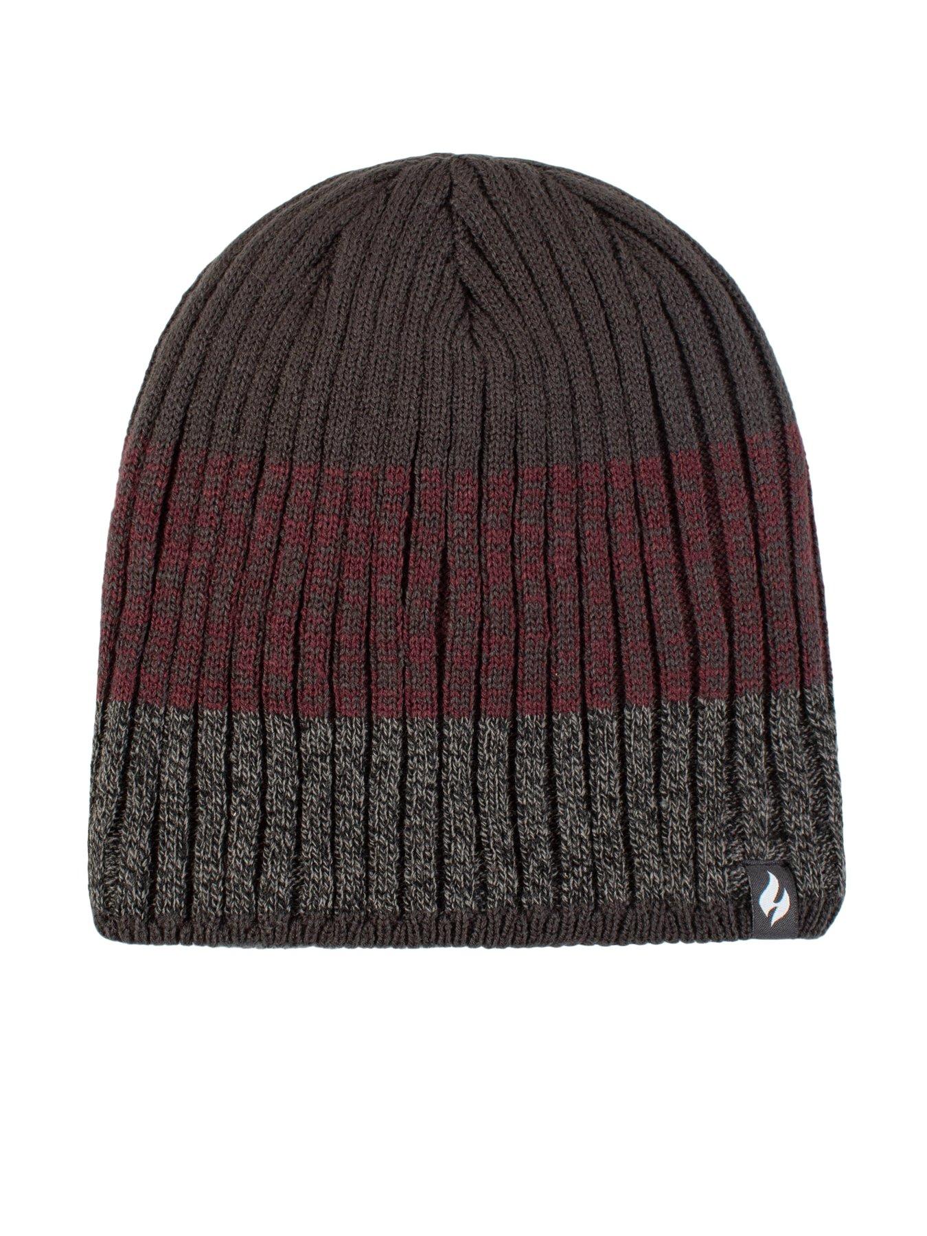 Image 3 of 4 of Heat Holders Men's Stripe Hat - Charcoal