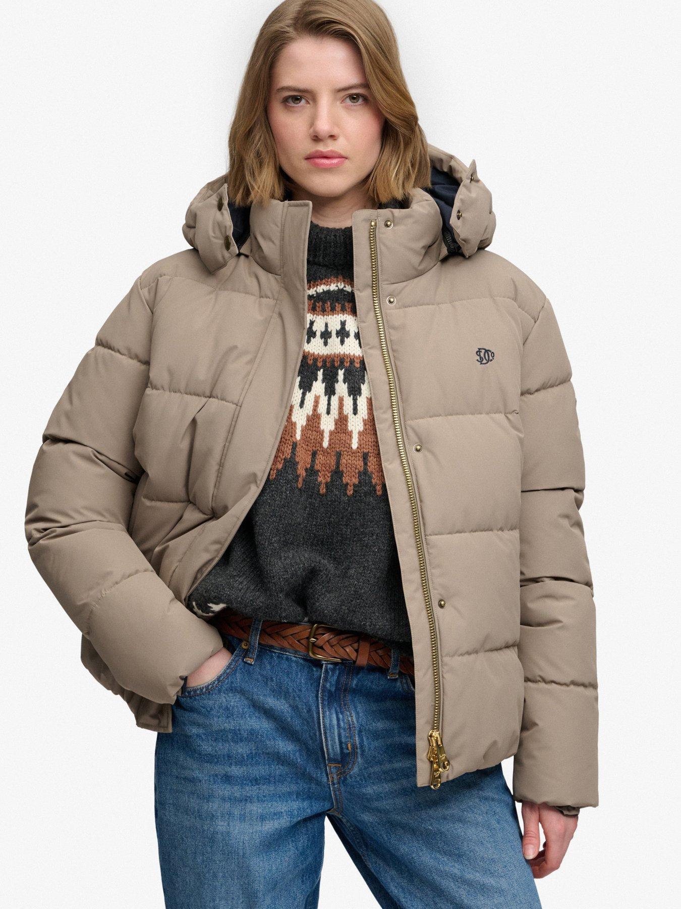 Superdry Women's Marron Down Jacket Premium - Image 3