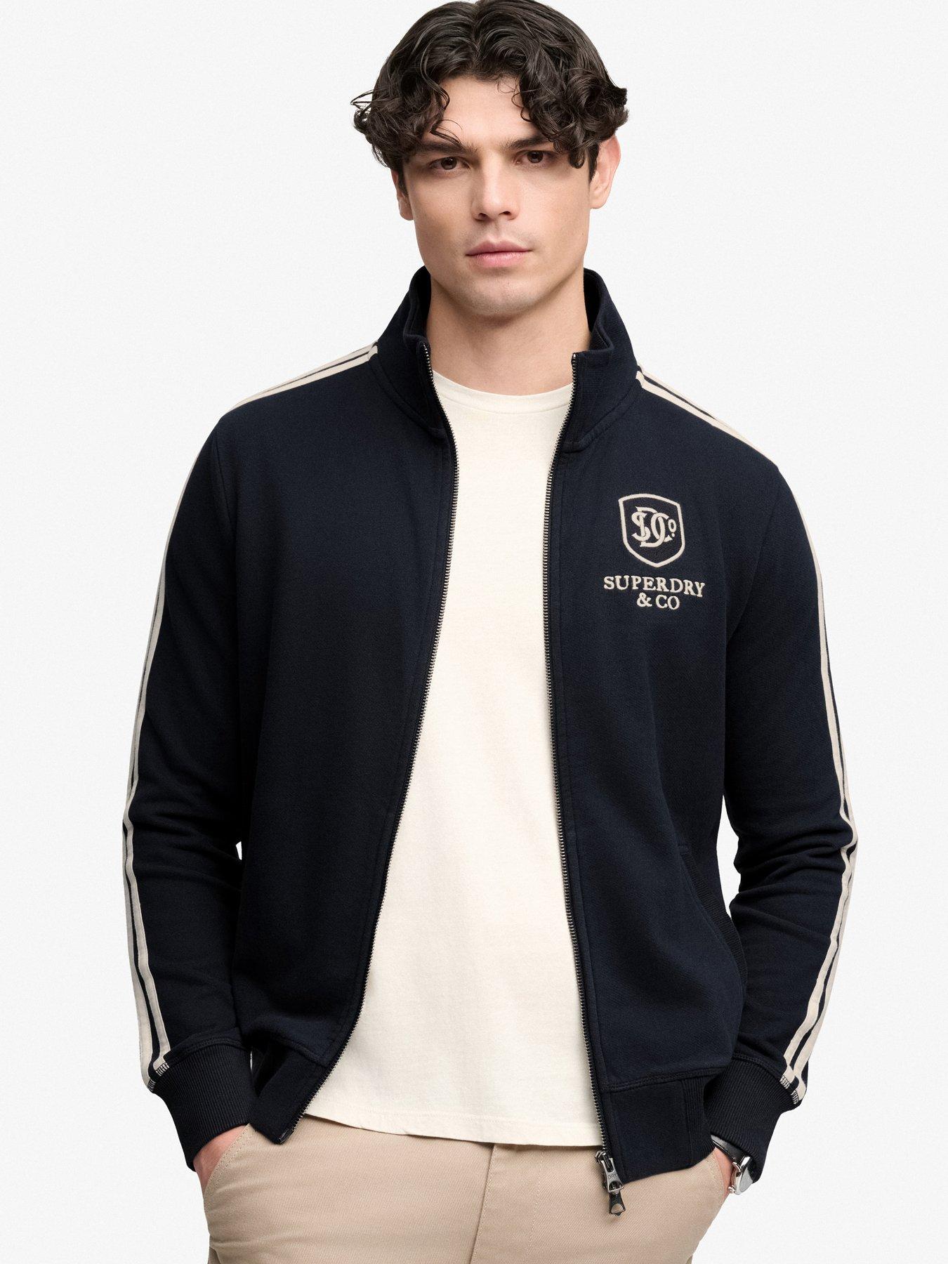 Superdry Bleu Full Zip Training Jacket Essential Retro - Image 2