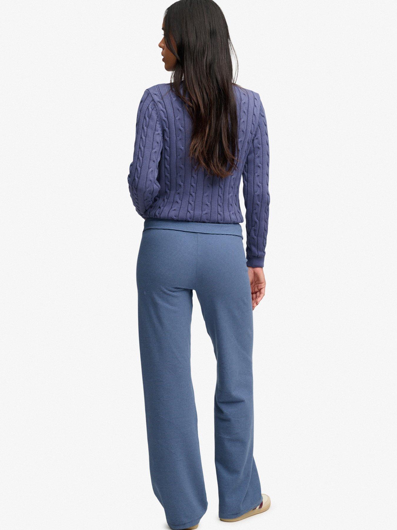 Image 5 of 7 of Superdry Superdry Ath Ess Stripe Jersey Trousers - Navy