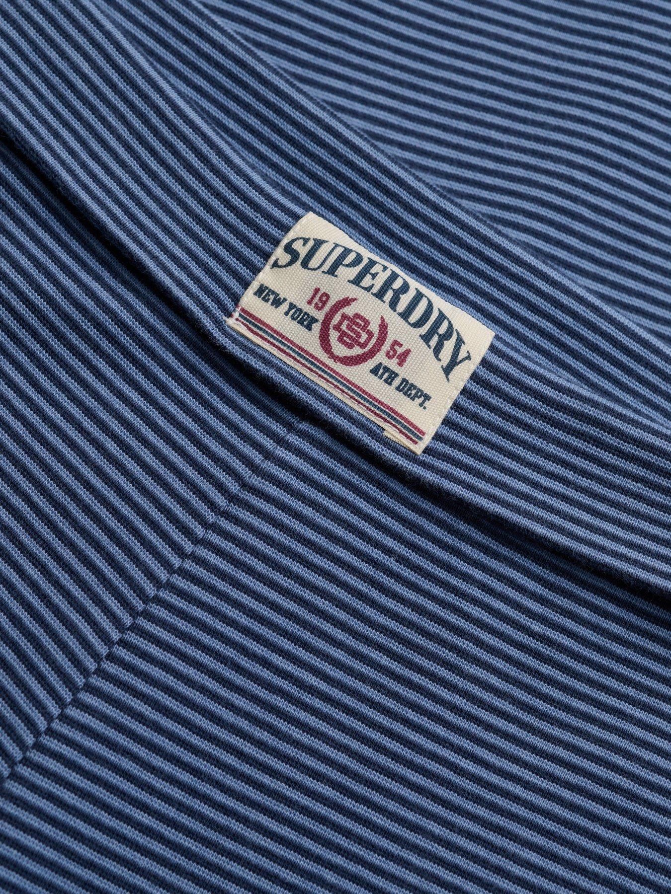 Image 6 of 7 of Superdry Superdry Ath Ess Stripe Jersey Trousers - Navy