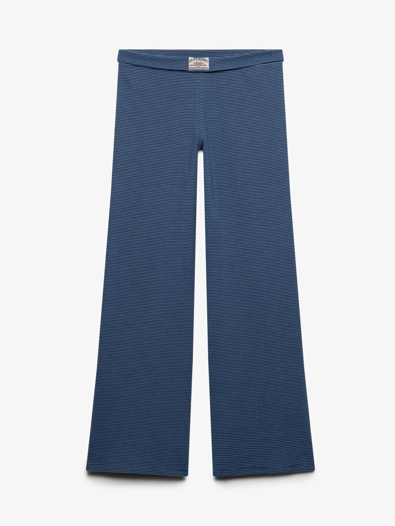 Image 7 of 7 of Superdry Superdry Ath Ess Stripe Jersey Trousers - Navy
