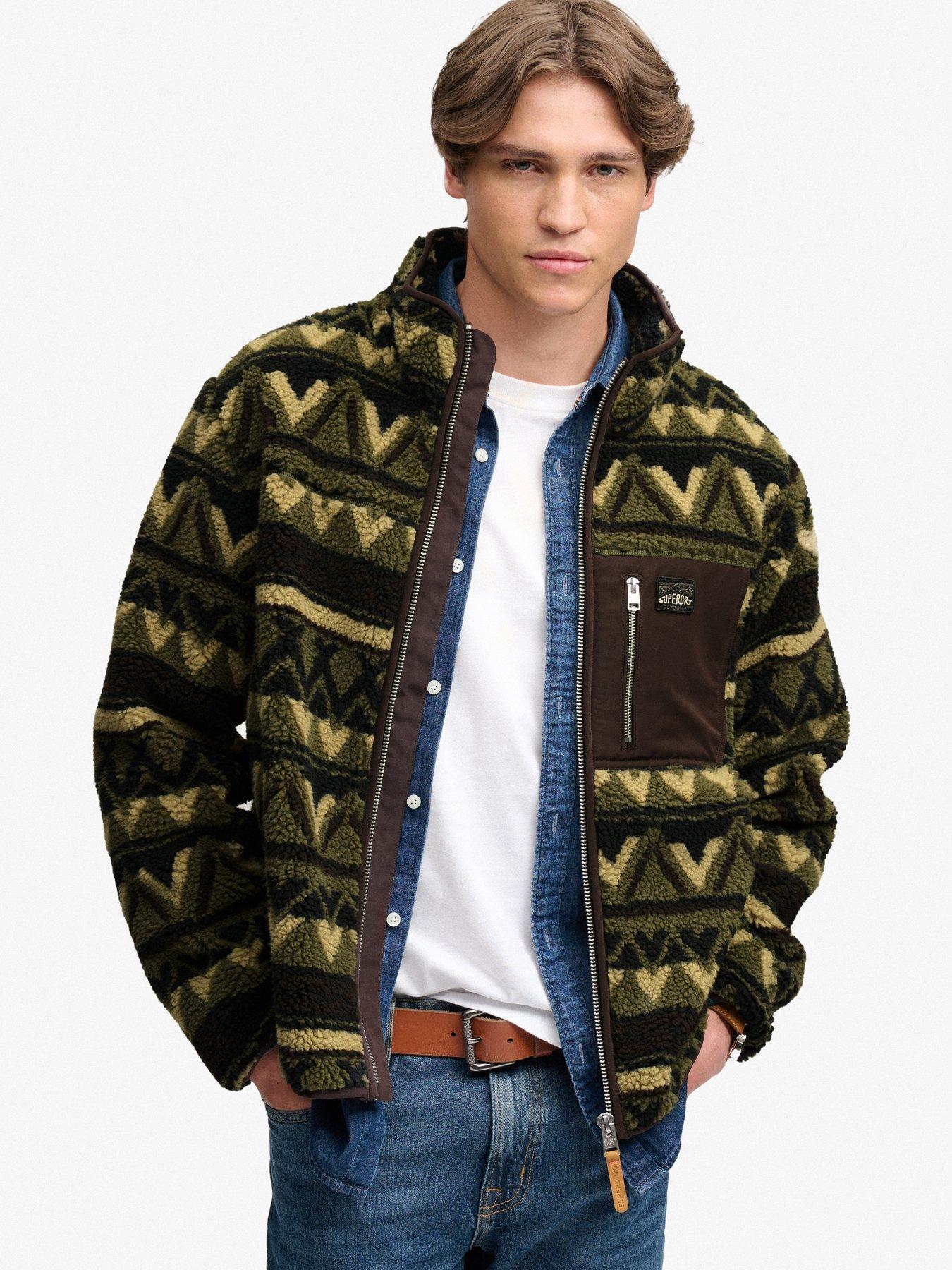 Superdry Men's Vert Zipped Fleece Abstract - Image 3
