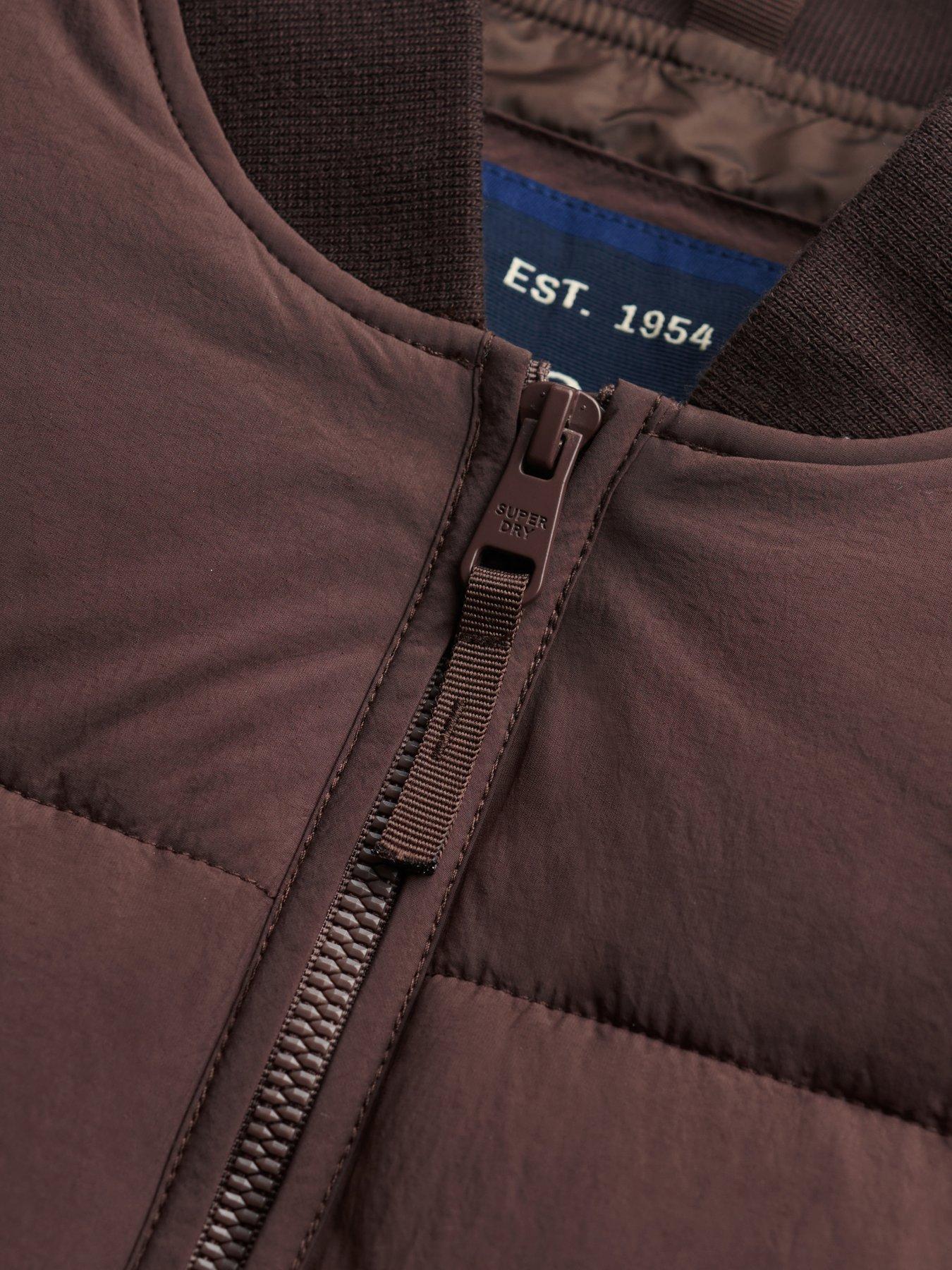 Image 7 of 7 of Superdry Superdry Large Box Quilt Liner Jacket - Brown