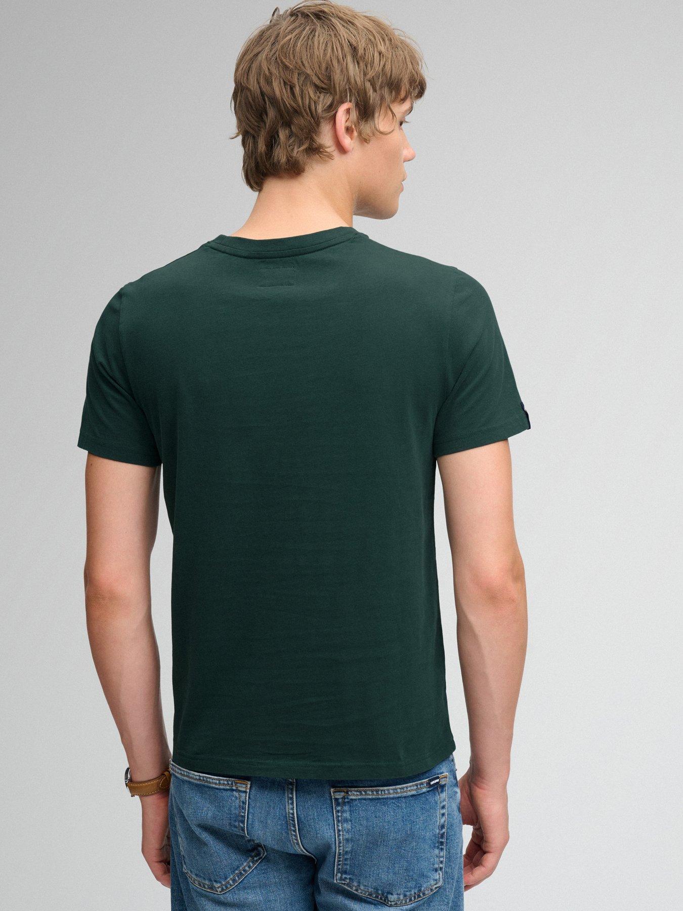 Image 2 of 6 of Superdry Mens Gothic Varsity Graphic T-Shirt - Green