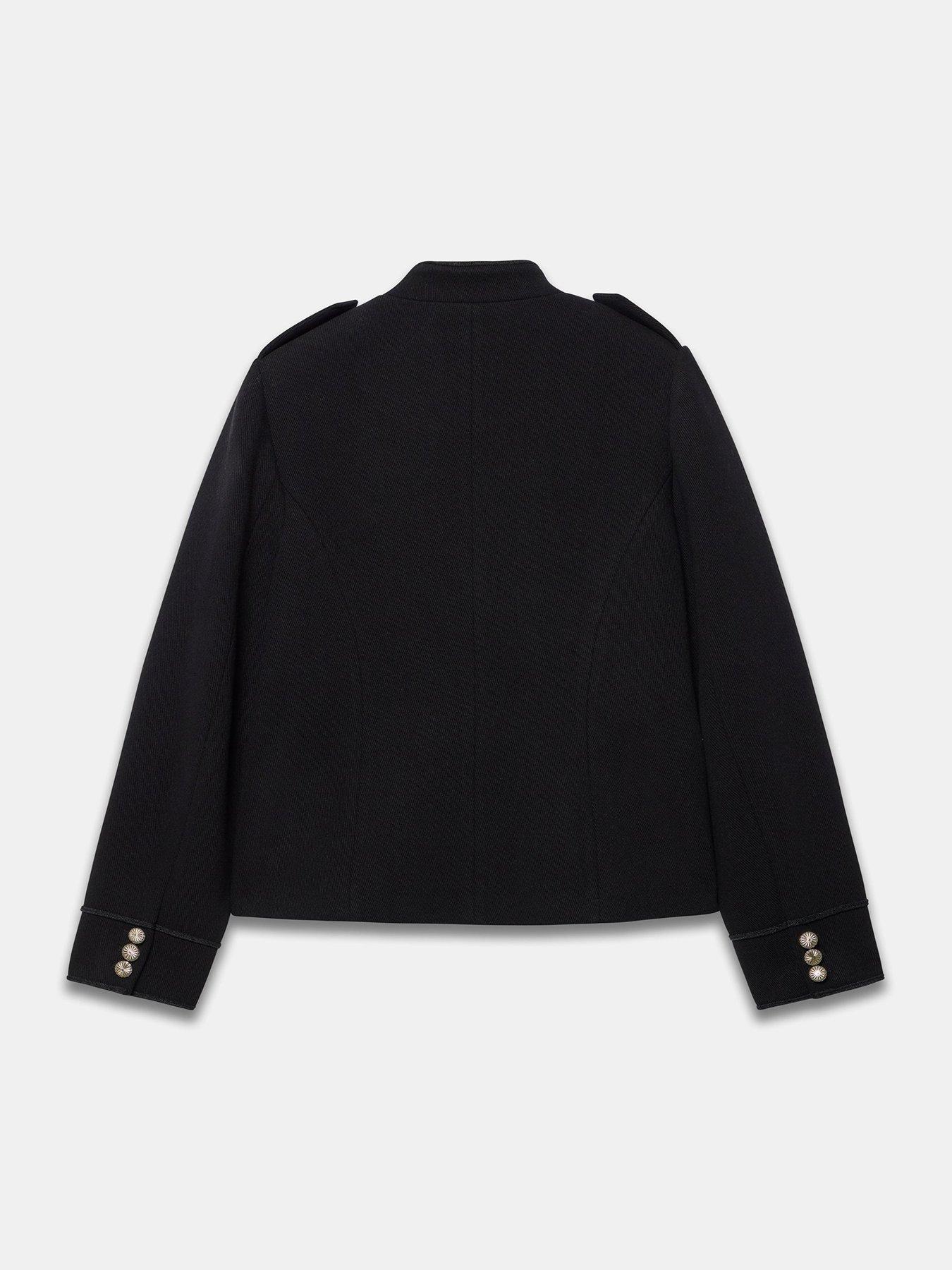 Image 6 of 6 of Mint Velvet Black Military Jacket