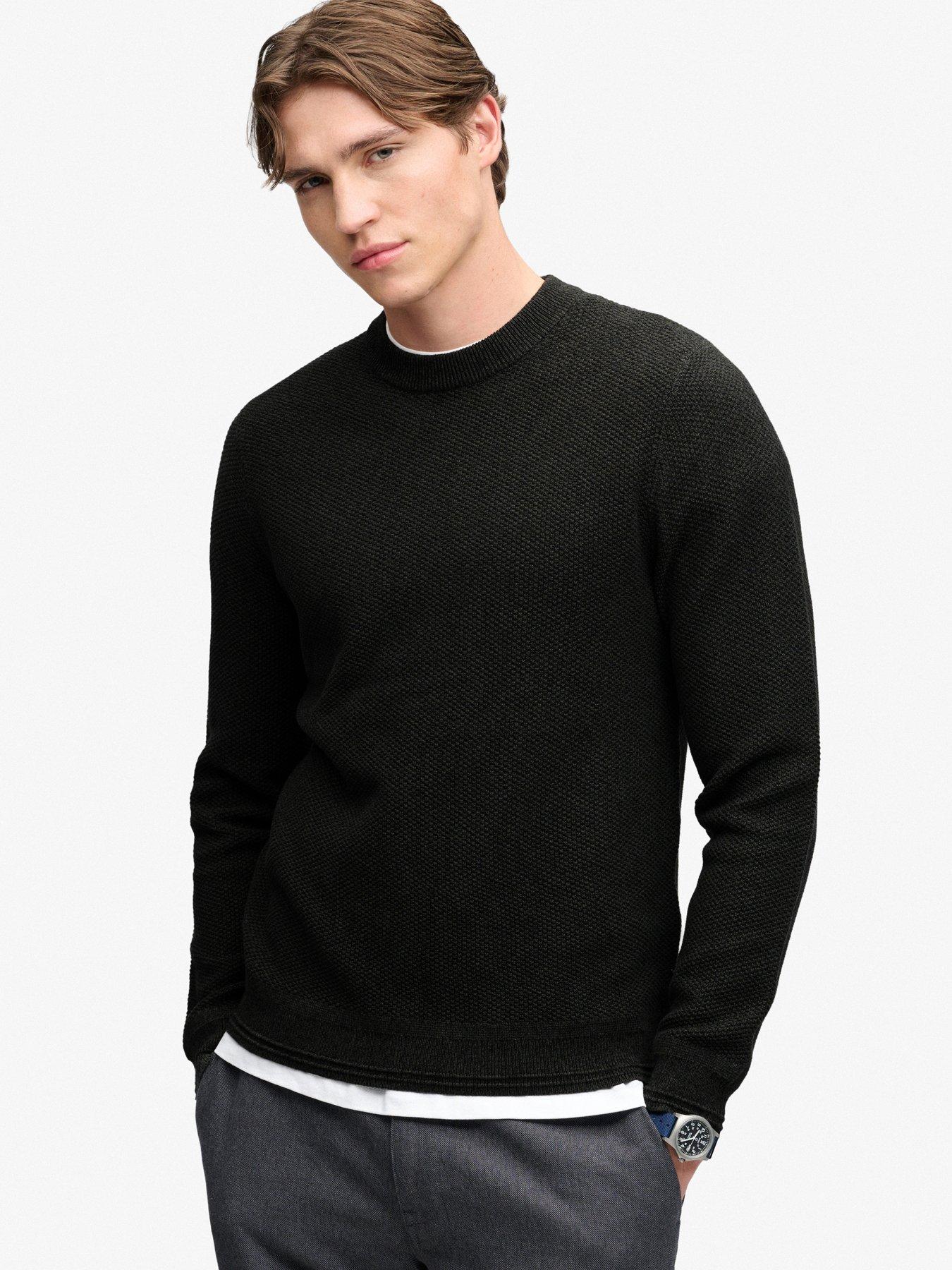 Superdry Men's Noir Textured Knit Sweater - Image 2
