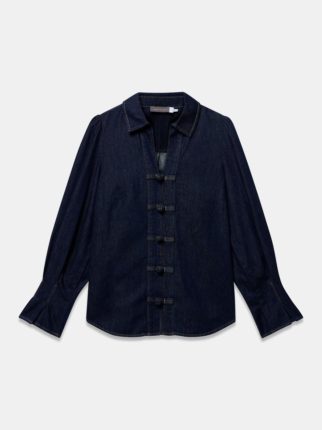 Image 5 of 6 of Mint Velvet Mid Indigo Denim Shirt