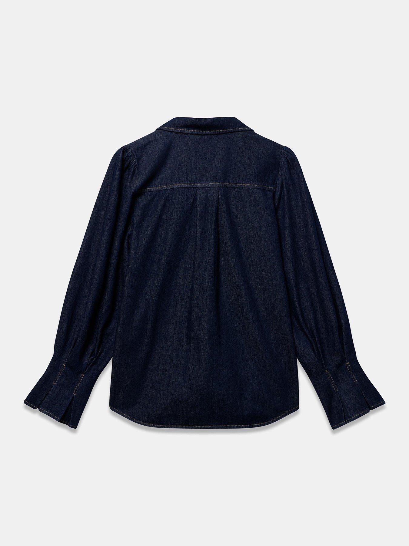 Image 6 of 6 of Mint Velvet Mid Indigo Denim Shirt