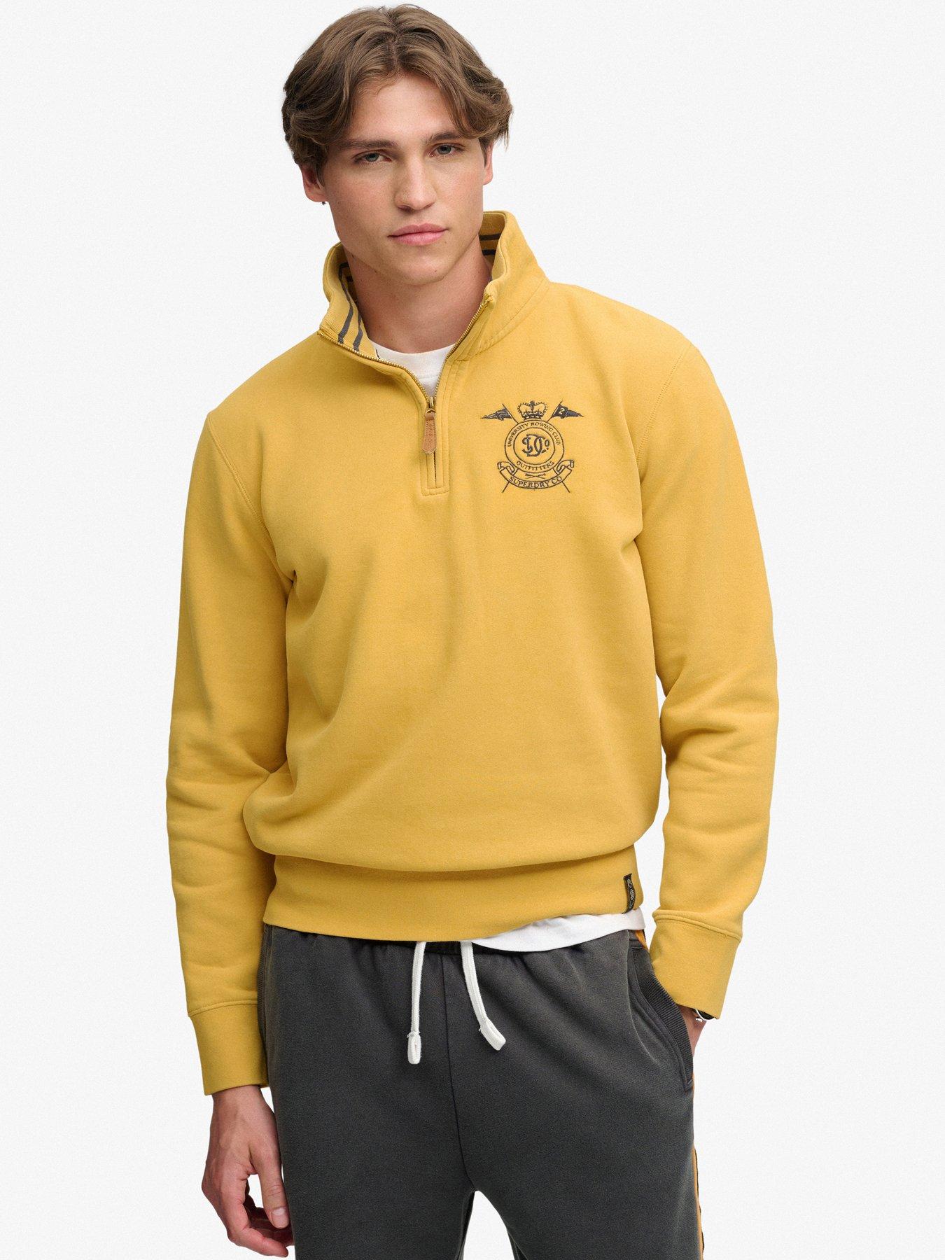 Superdry Marron Half Zip Sweatshirt Gothic - Image 2