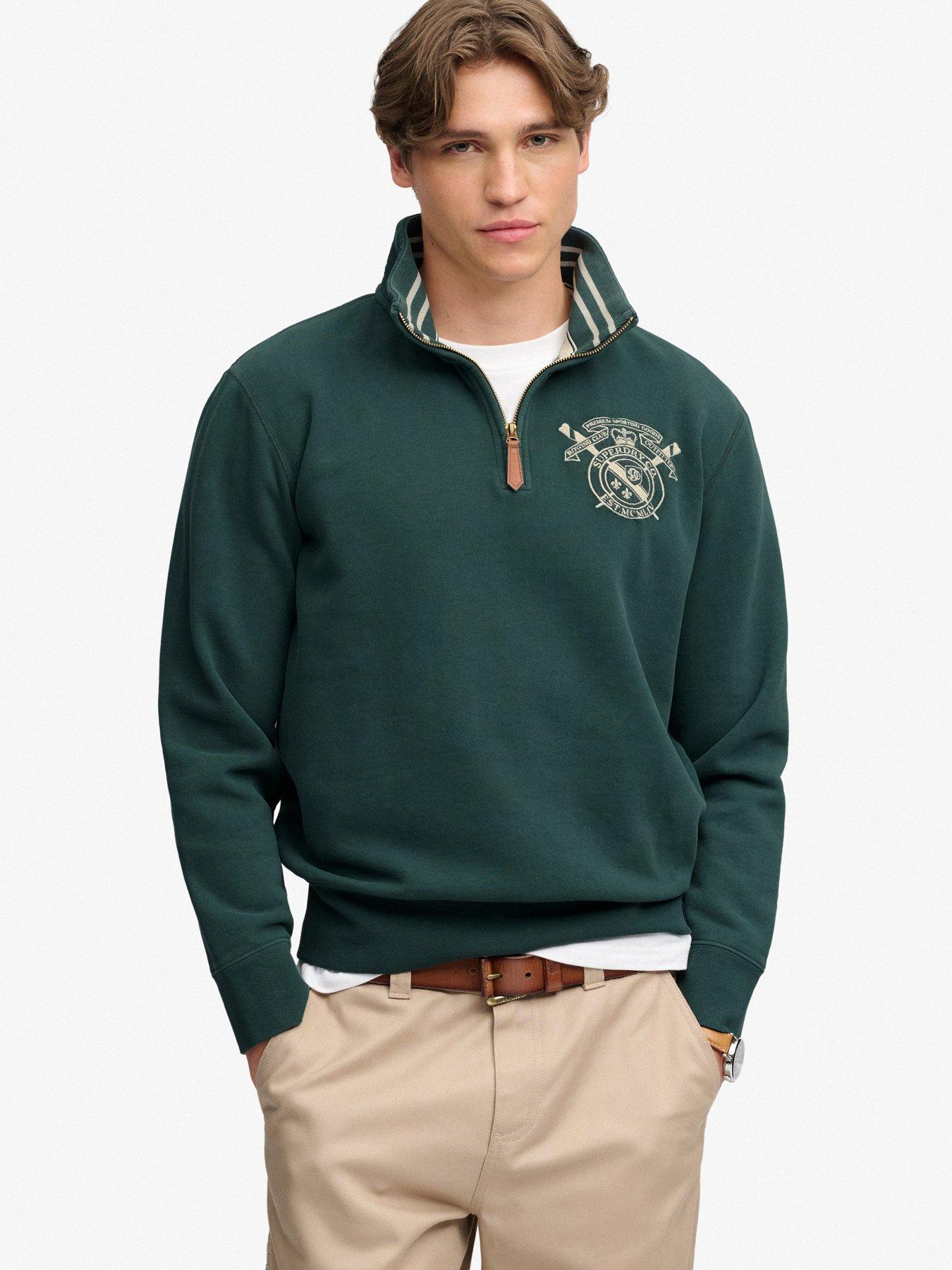 Superdry Men's Vert Half Zip Sweatshirt Gothic - Image 2