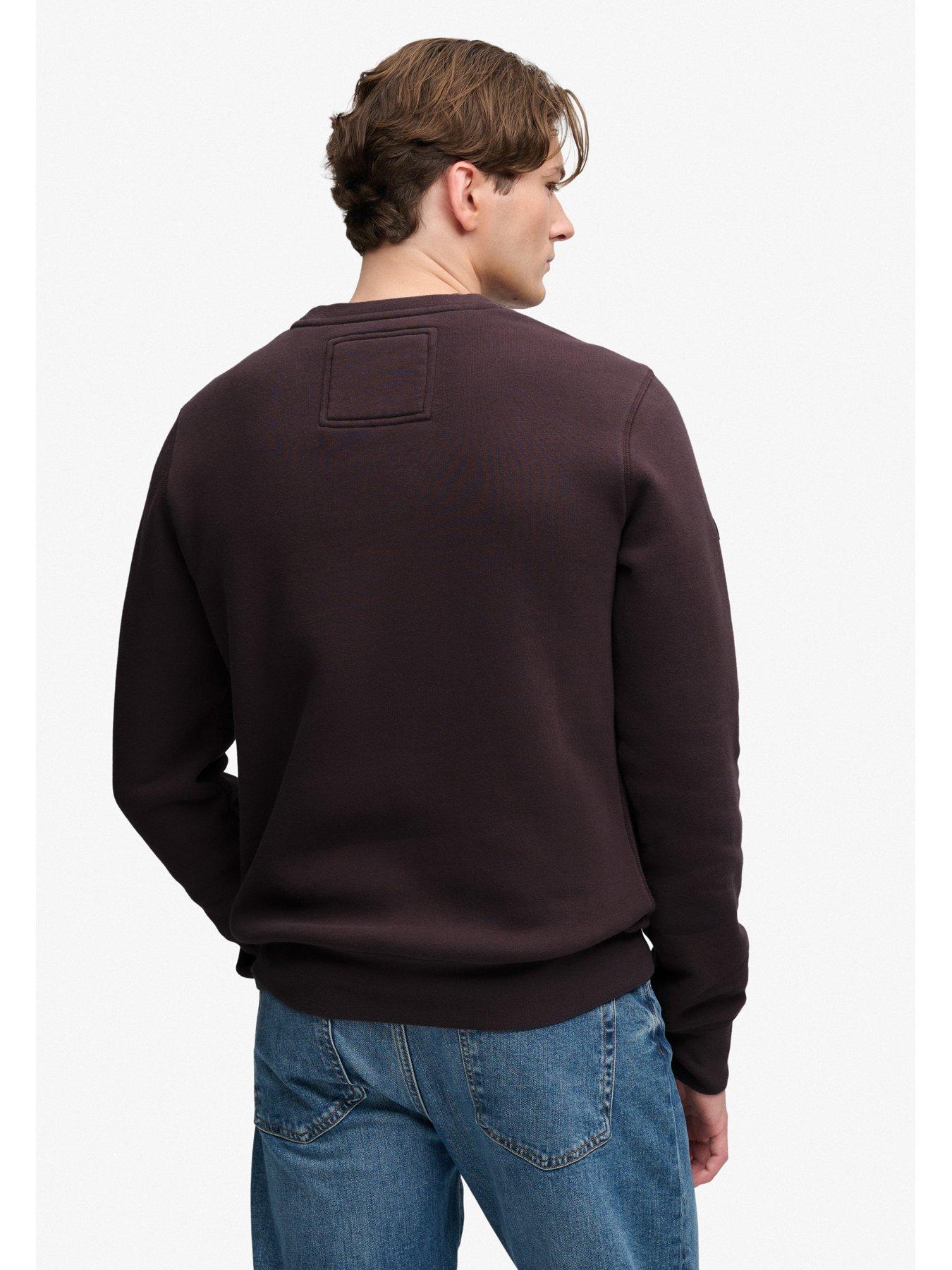 Image 2 of 7 of Superdry Outdoor Stripe Logo Relaxed Sweat - Brown