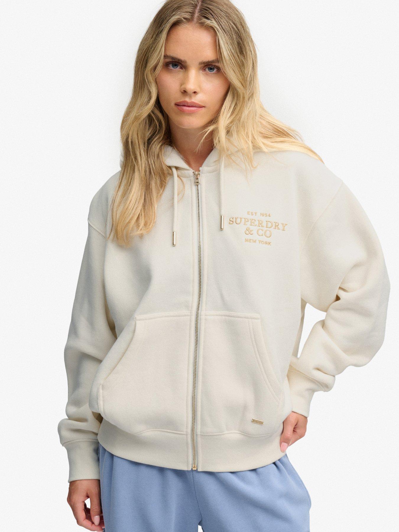 Superdry Women's Blanc Zip-Up Hoodie Luxe - Image 2