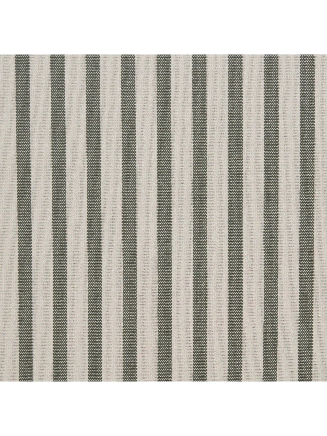 Image 6 of 6 of Dusk Surrey Ottoman Ottoman Sage Stripe