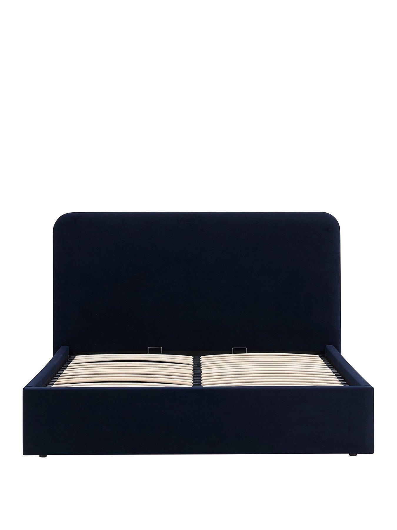 Image 2 of 7 of Dusk Ascot Ottoman Navy