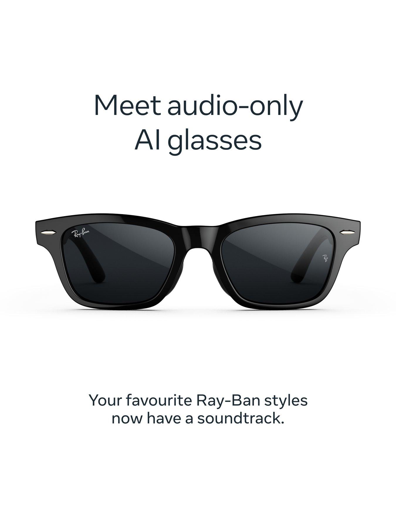Image 2 of 8 of Ray-Ban Meta (Audio) Burbank, Shiny Black, Transitions&reg; Grey Lenses