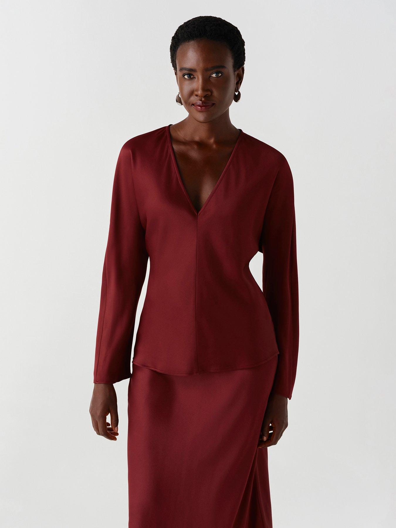 Image 1 of 7 of Ghost Burgundy Lucille Top