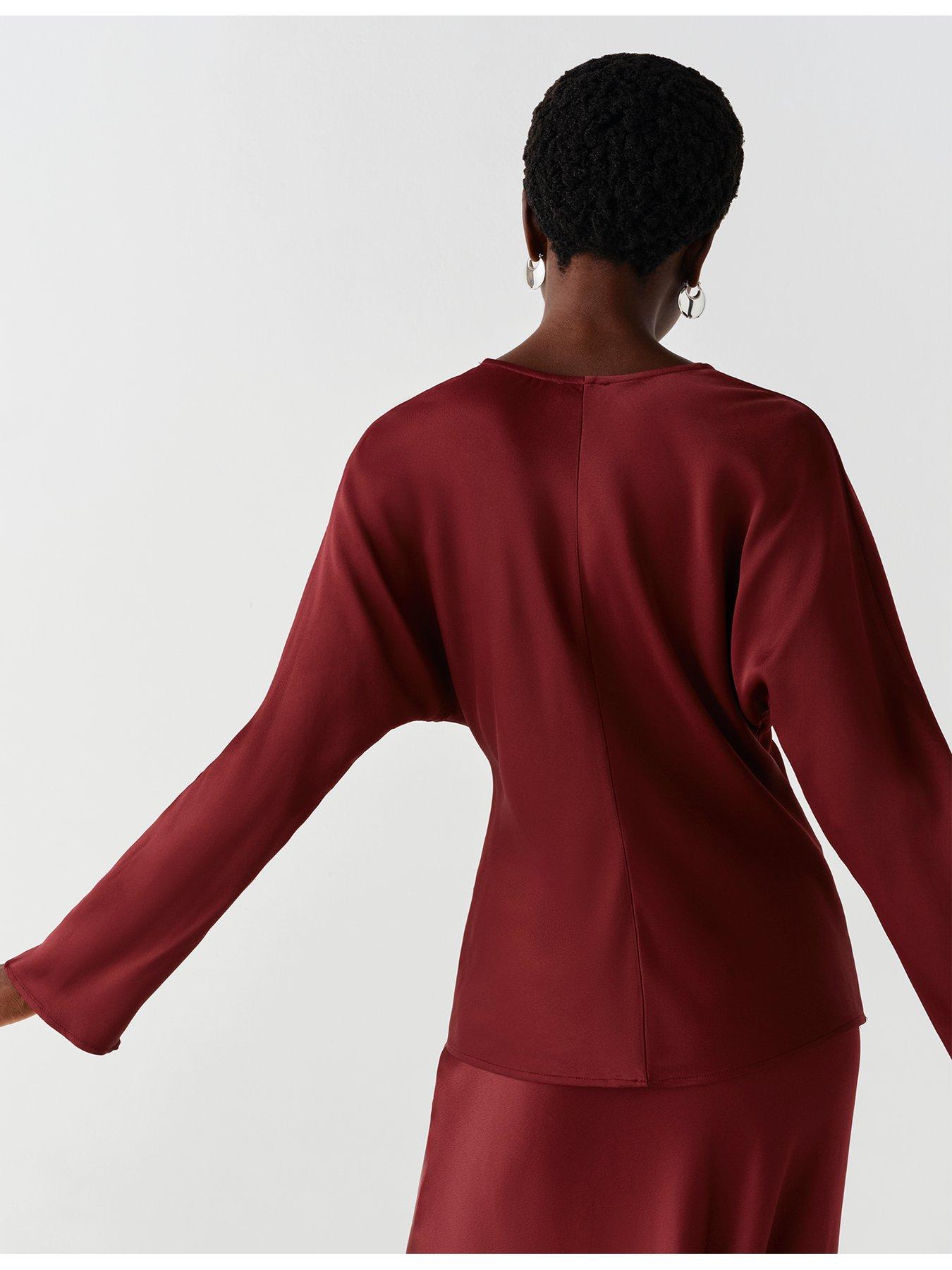Image 2 of 7 of Ghost Burgundy Lucille Top
