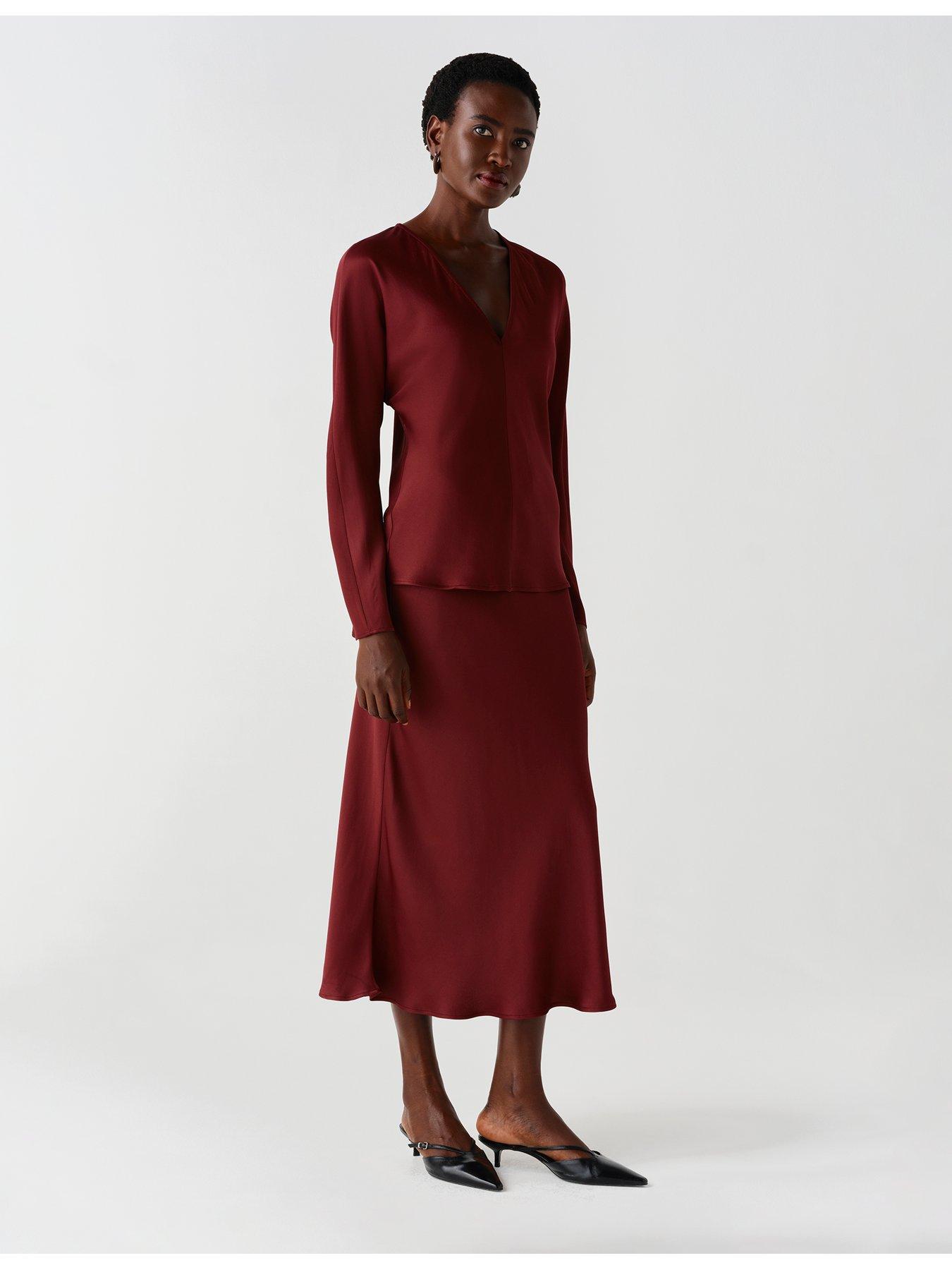 Image 5 of 7 of Ghost Burgundy Lucille Top