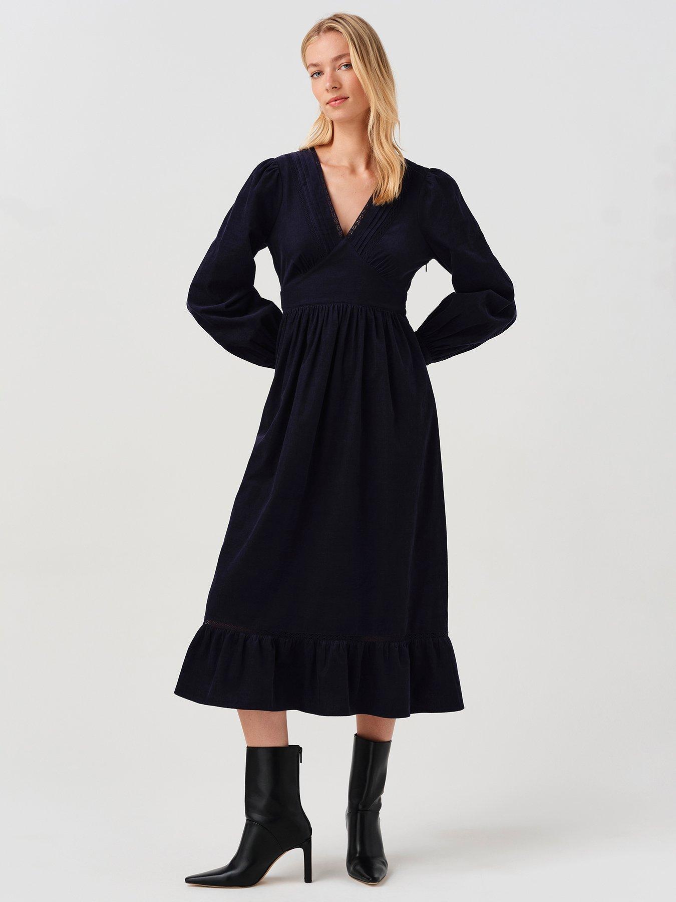 Image 4 of 5 of Ghost Navy Gracie Dress