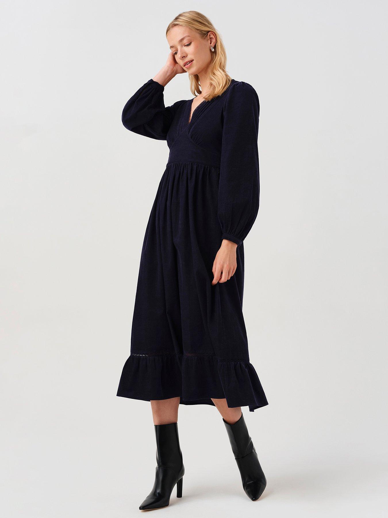 Image 5 of 5 of Ghost Navy Gracie Dress