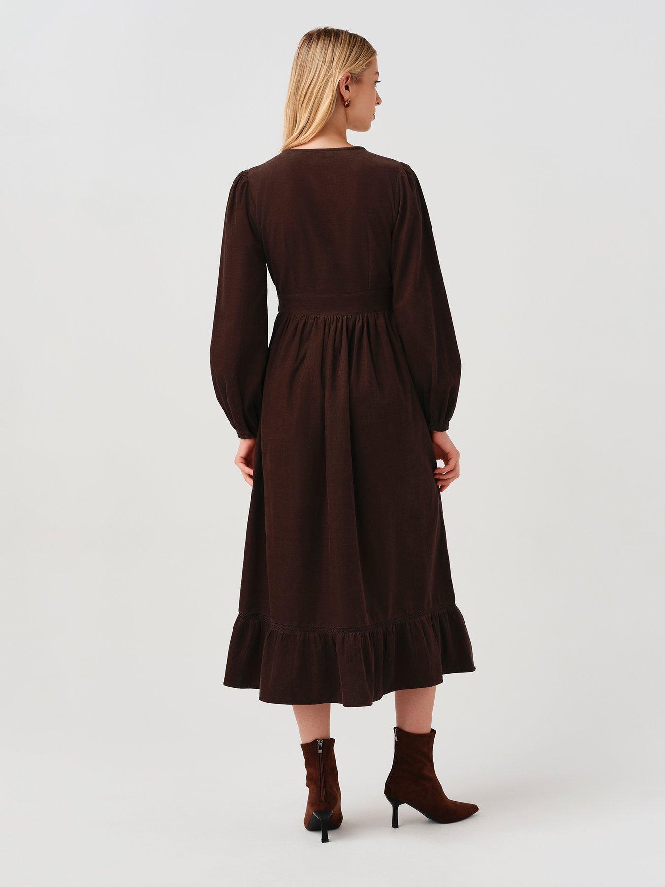 Image 2 of 7 of Ghost Chocolate Brown Gracie Dress